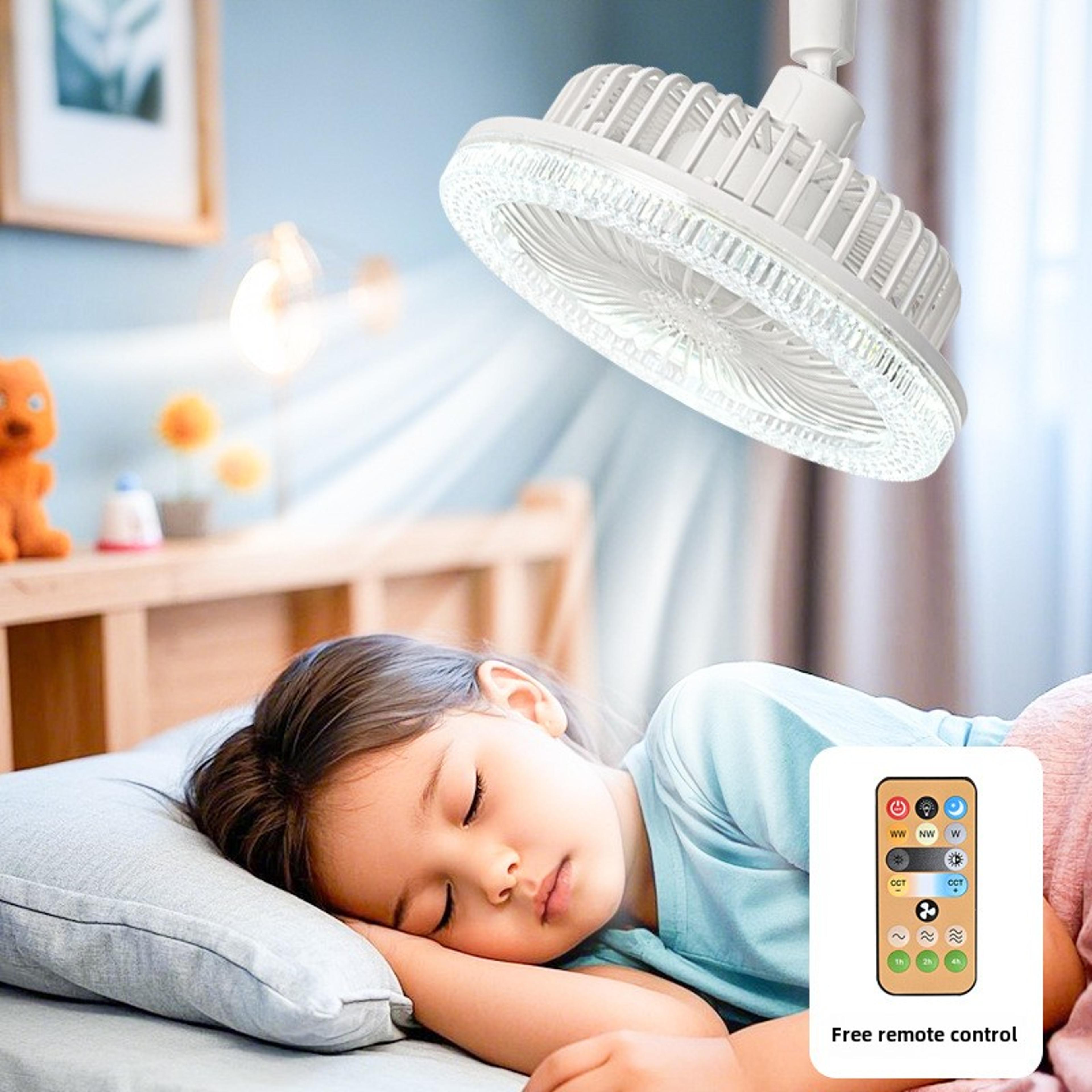 smart e27 ceiling fan with light and remote control