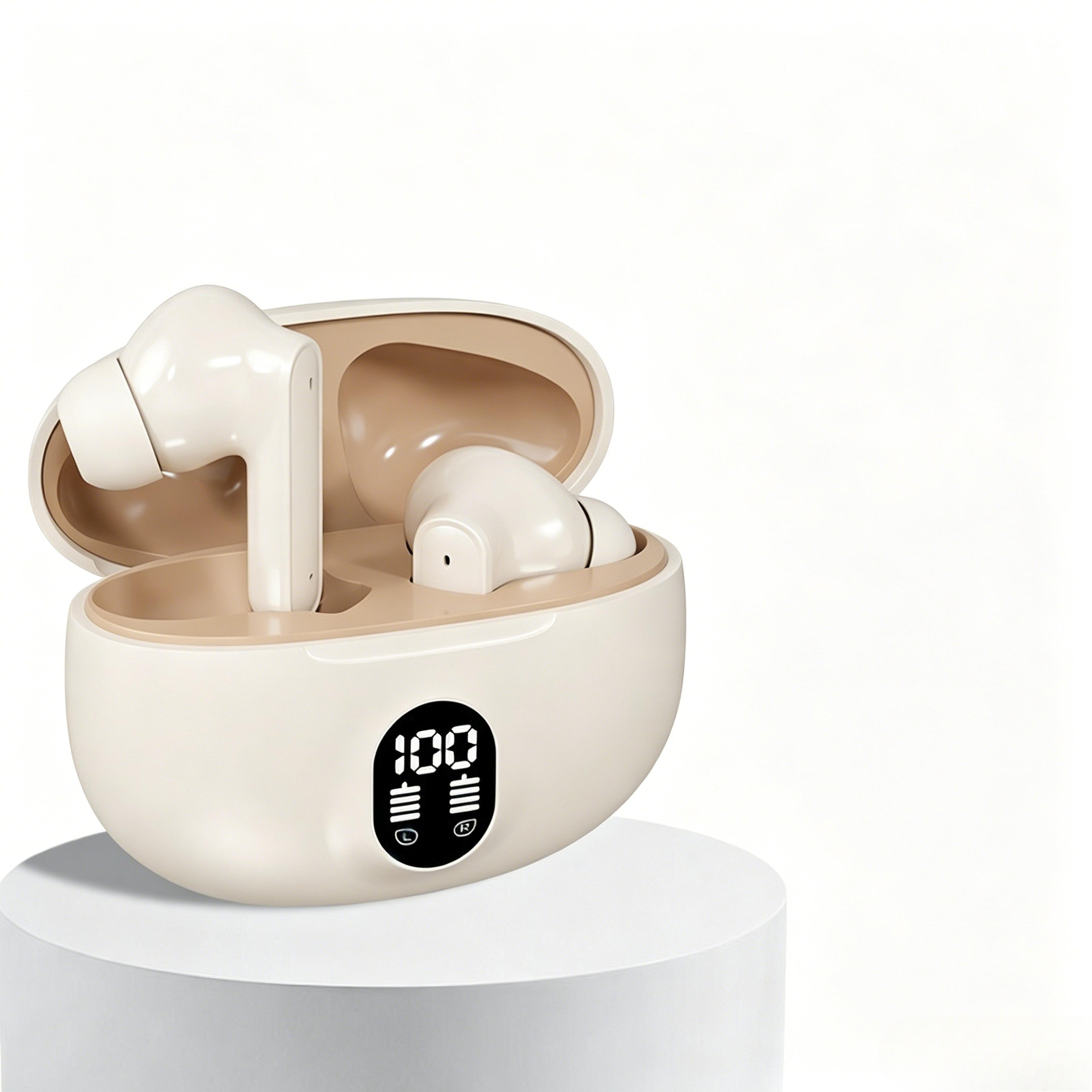 mini tws wireless earbuds with noise isolation and built in mic