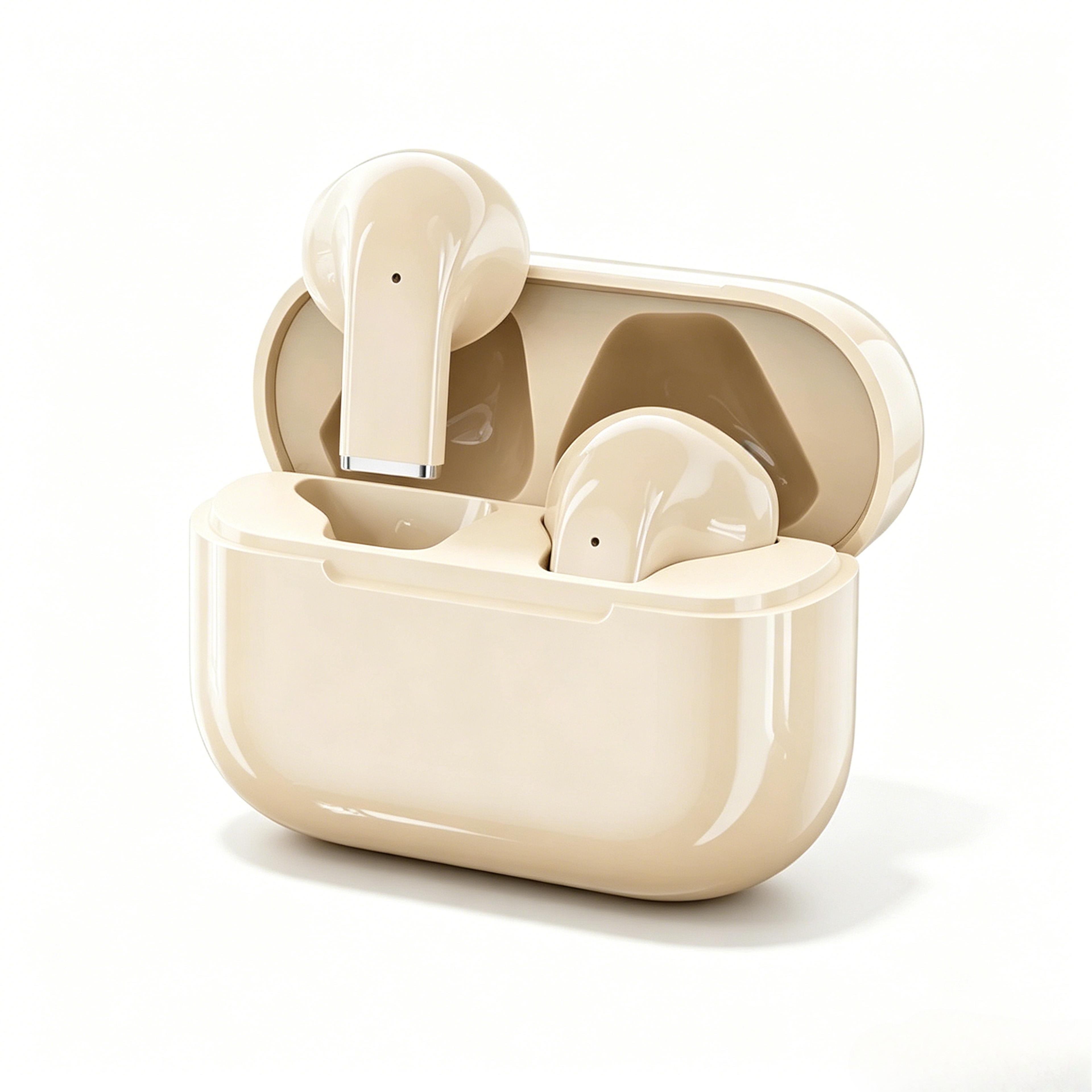 mini wireless bluetooth earbuds with active noise cancellation and hands free mic