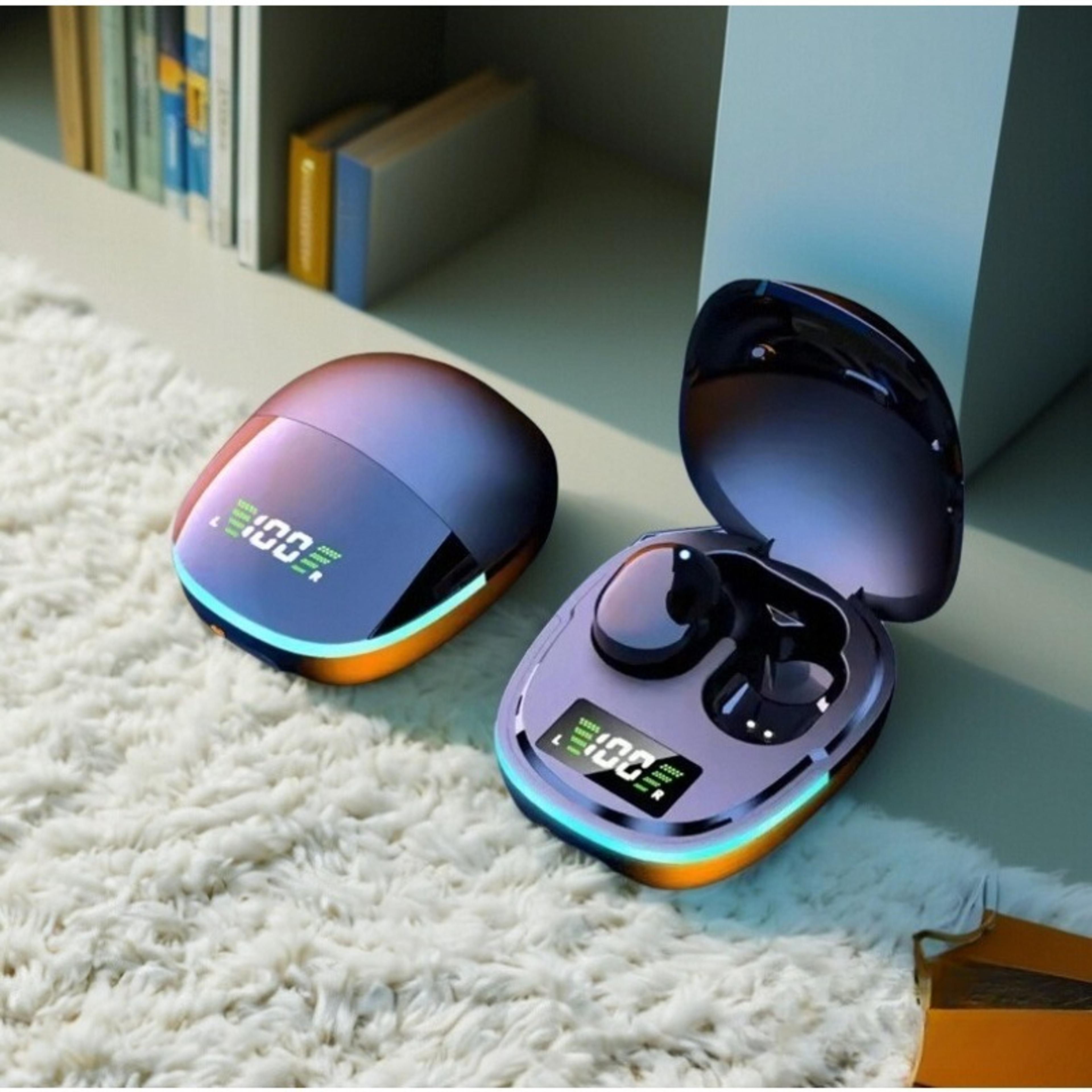 g9s wireless bluetooth earbuds with mic noise cancelling and led charging case