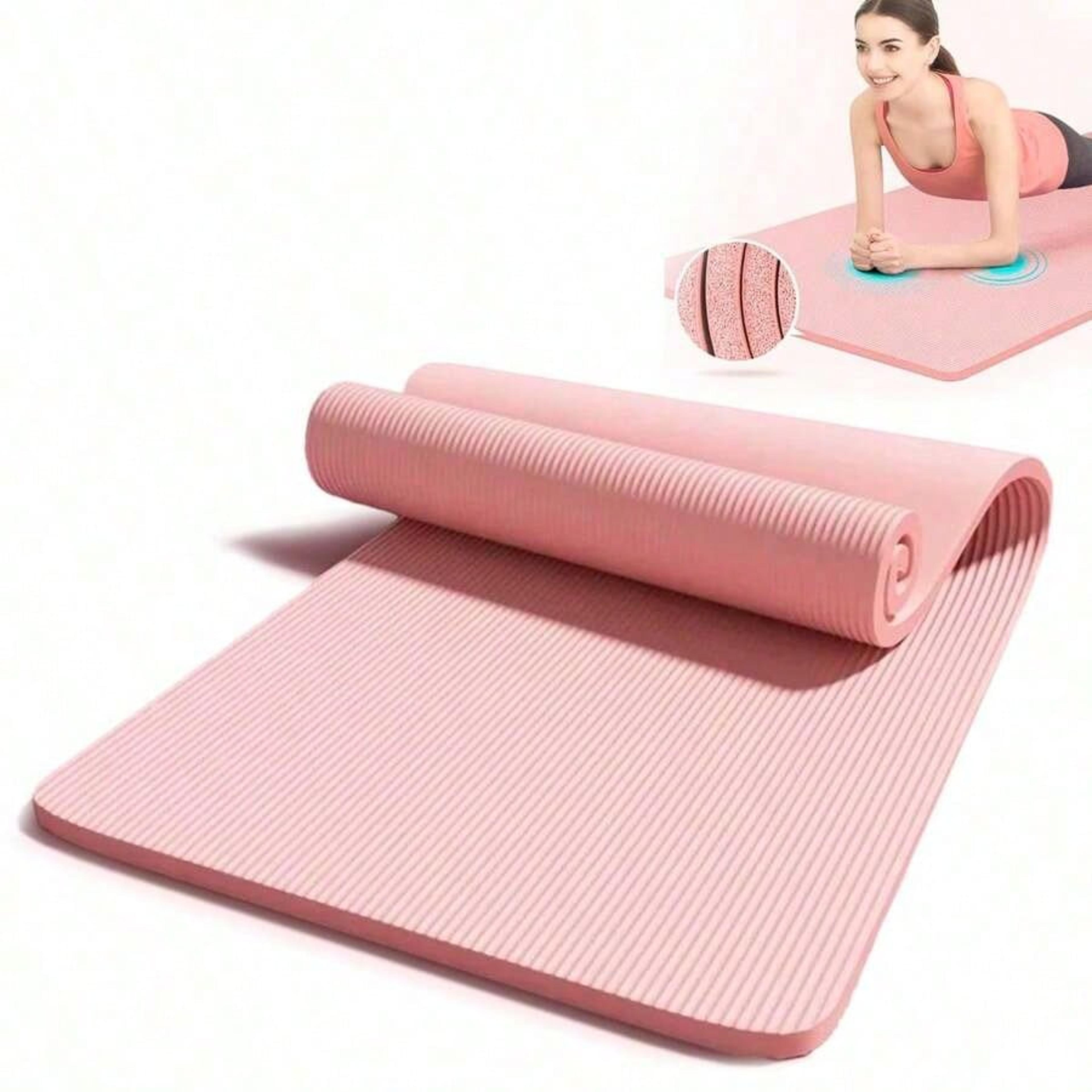 yoga mat non slip extra thick exercise mat with carry strap