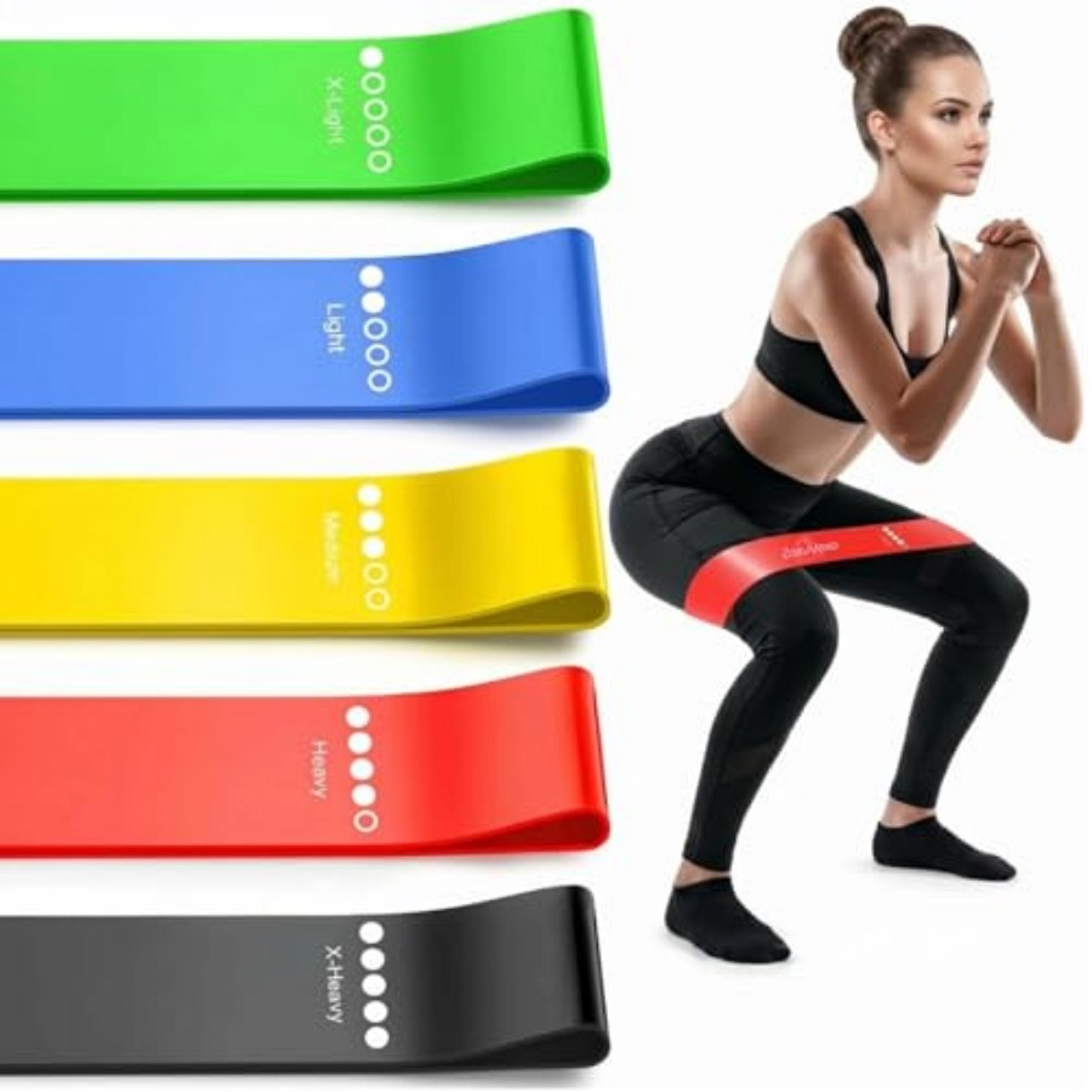resistance bands set for strength training yoga pilates and home workouts