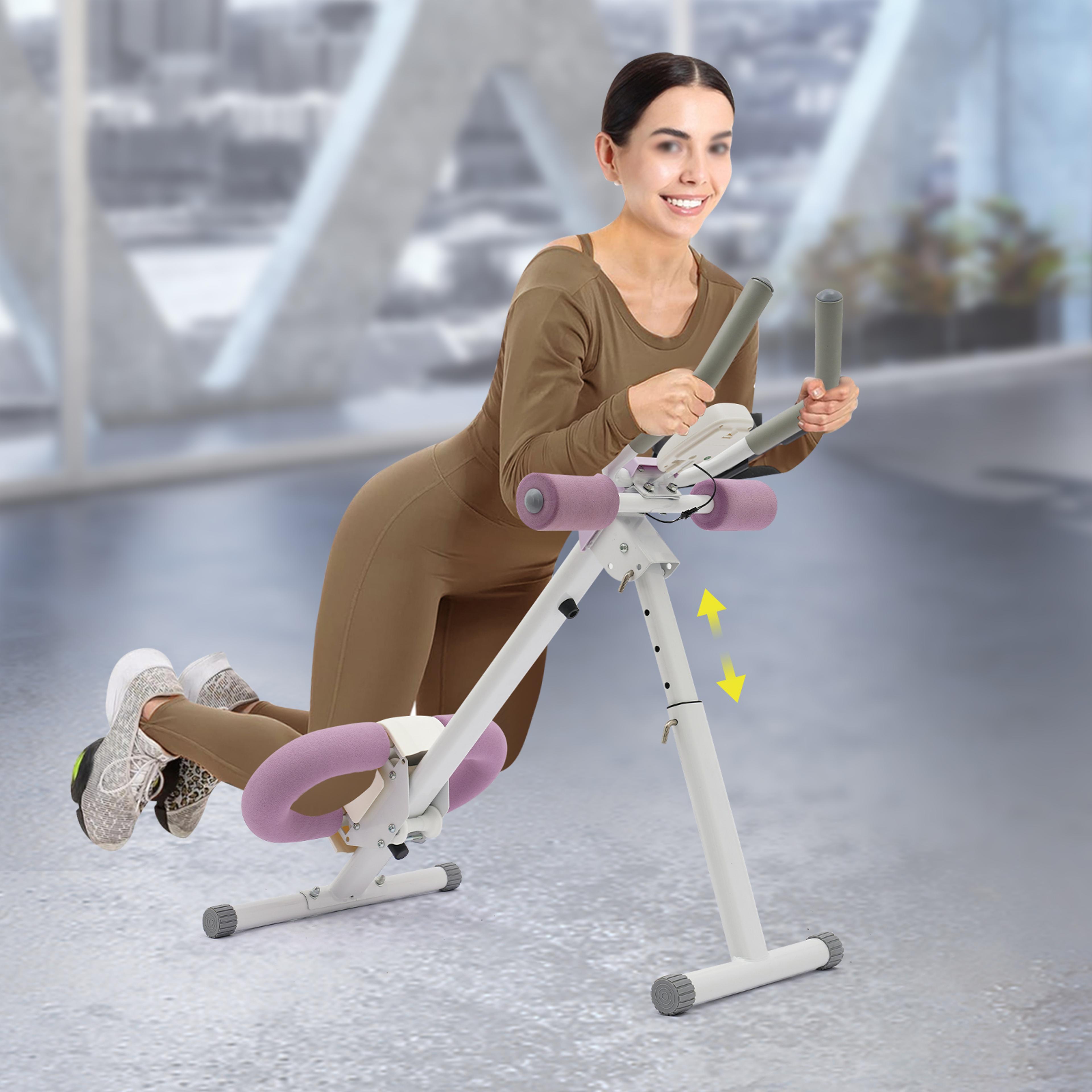 adjustable ab trainer machine for home gym core and stomach workouts