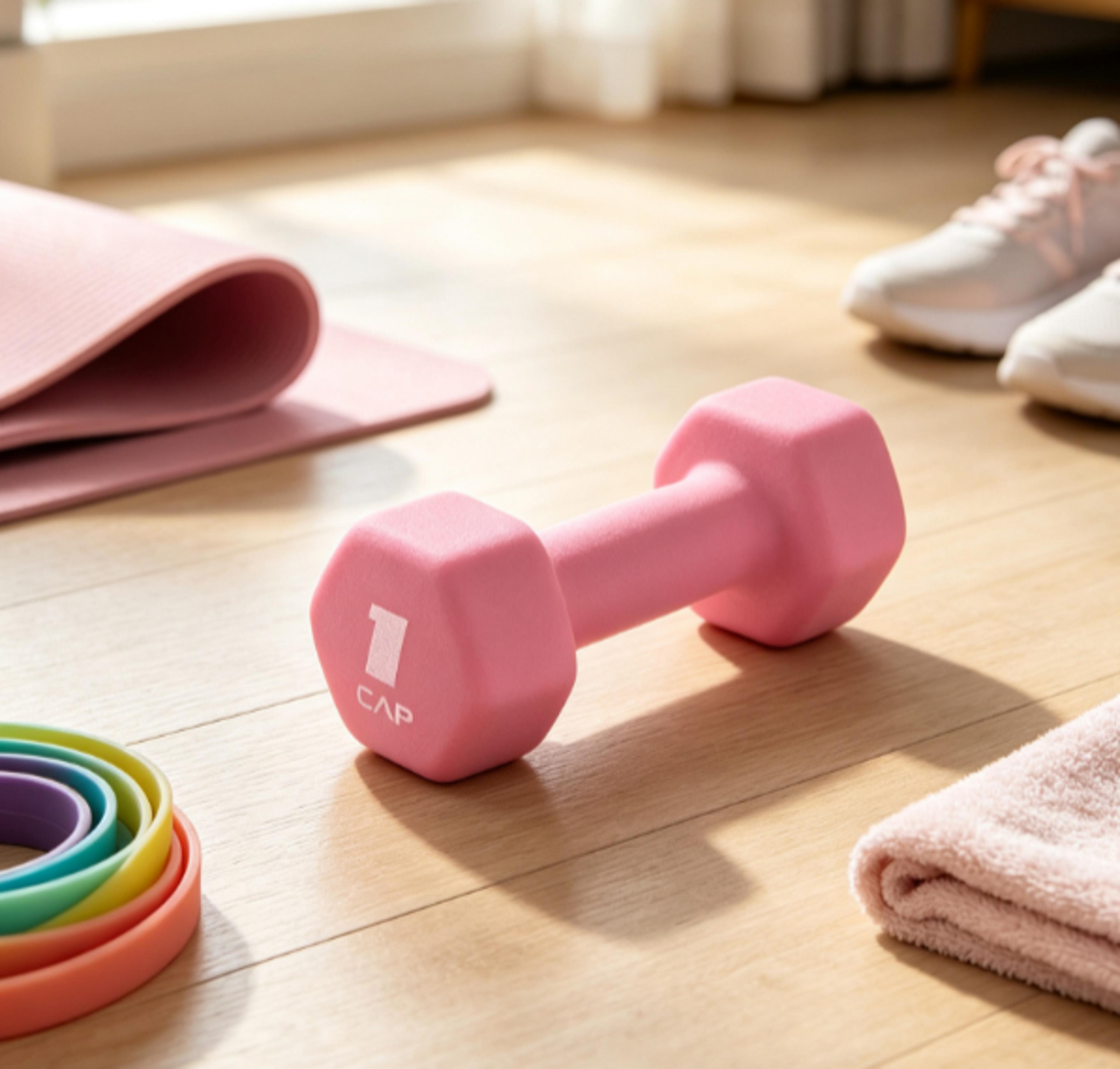 dumbbell pink lightweight hand weight for home workouts