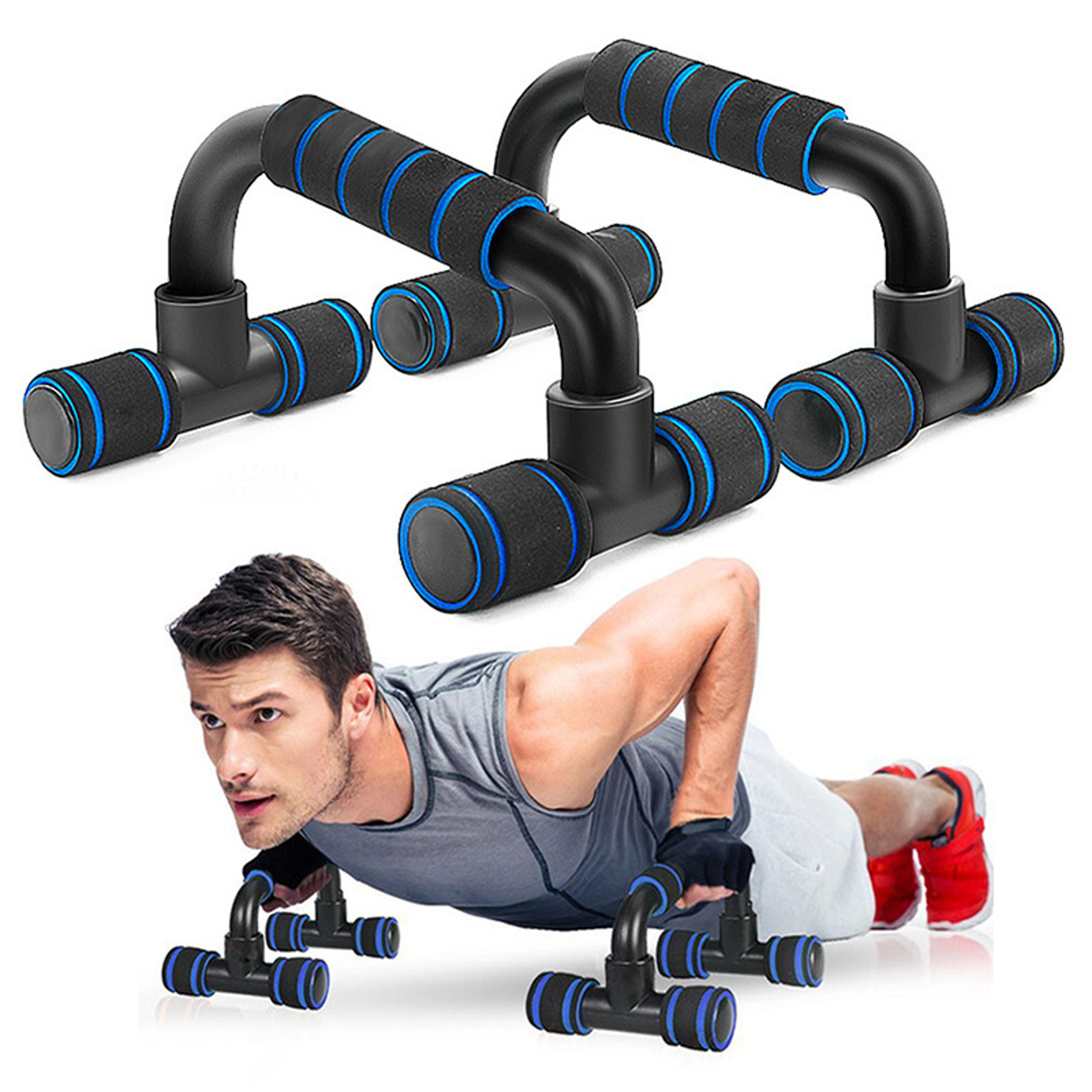 h type push up bars with non slip support for home workout and strength training