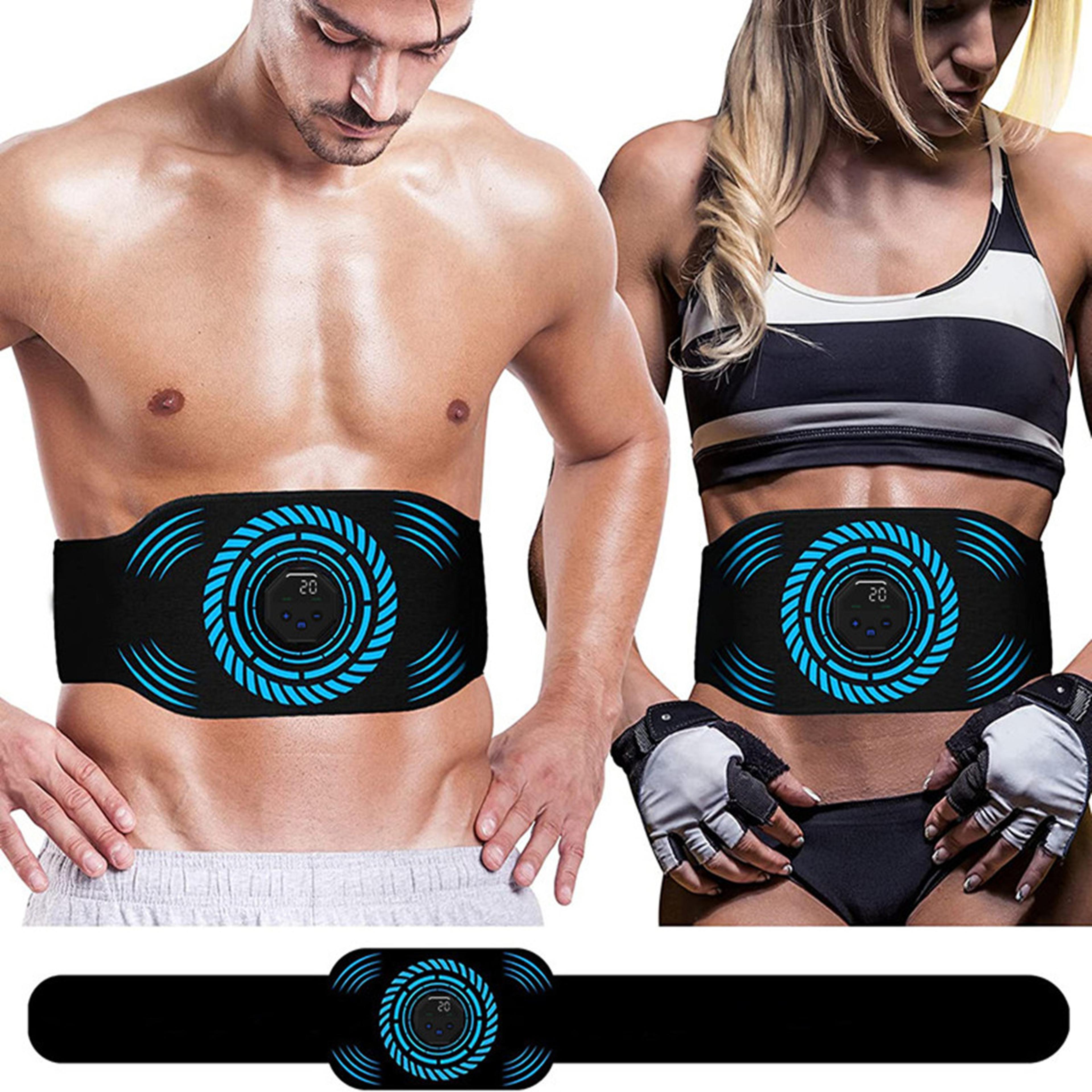 ems ab stimulator belt for men and women core muscle training