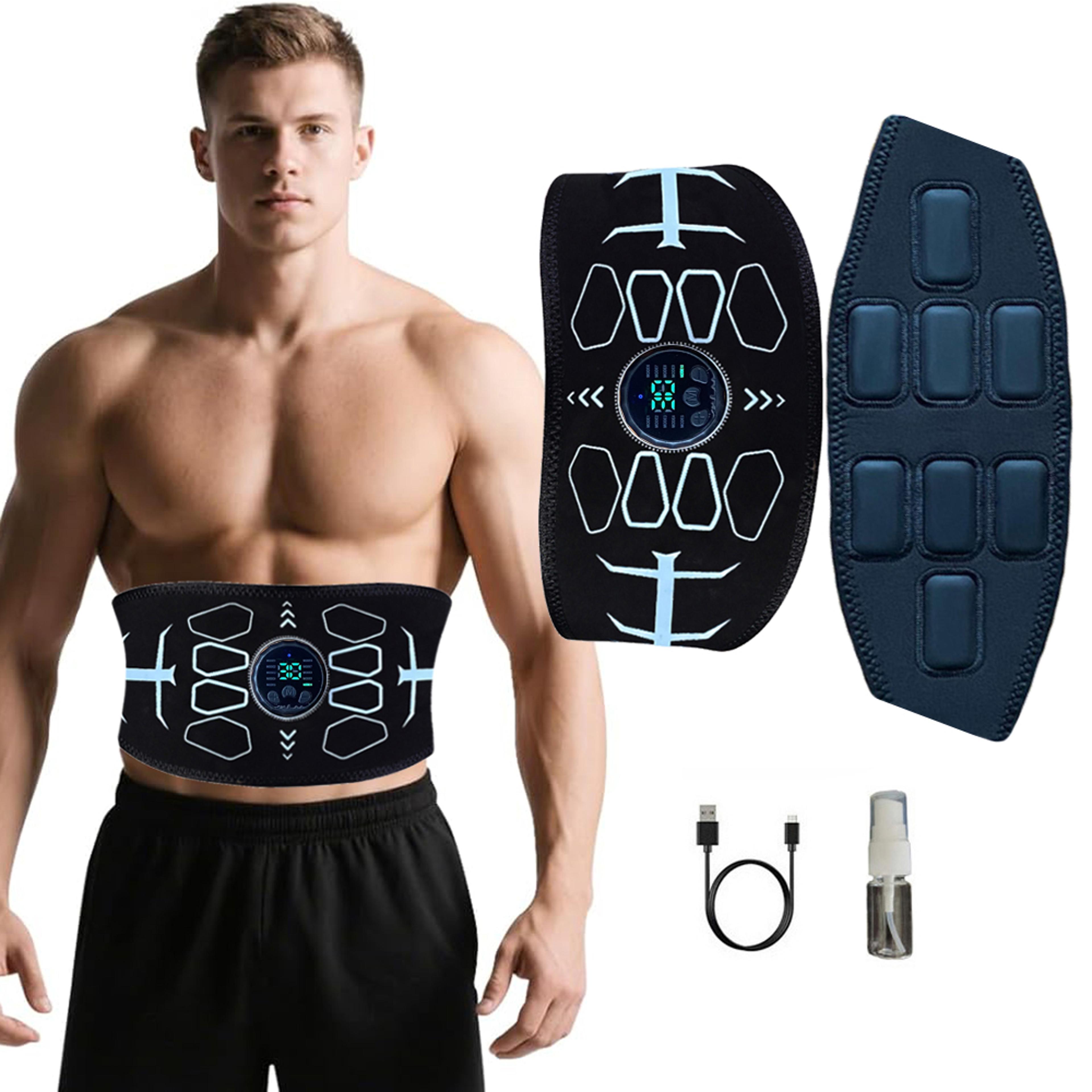 ems ab stimulator belt abdominal muscle toner for home fitness