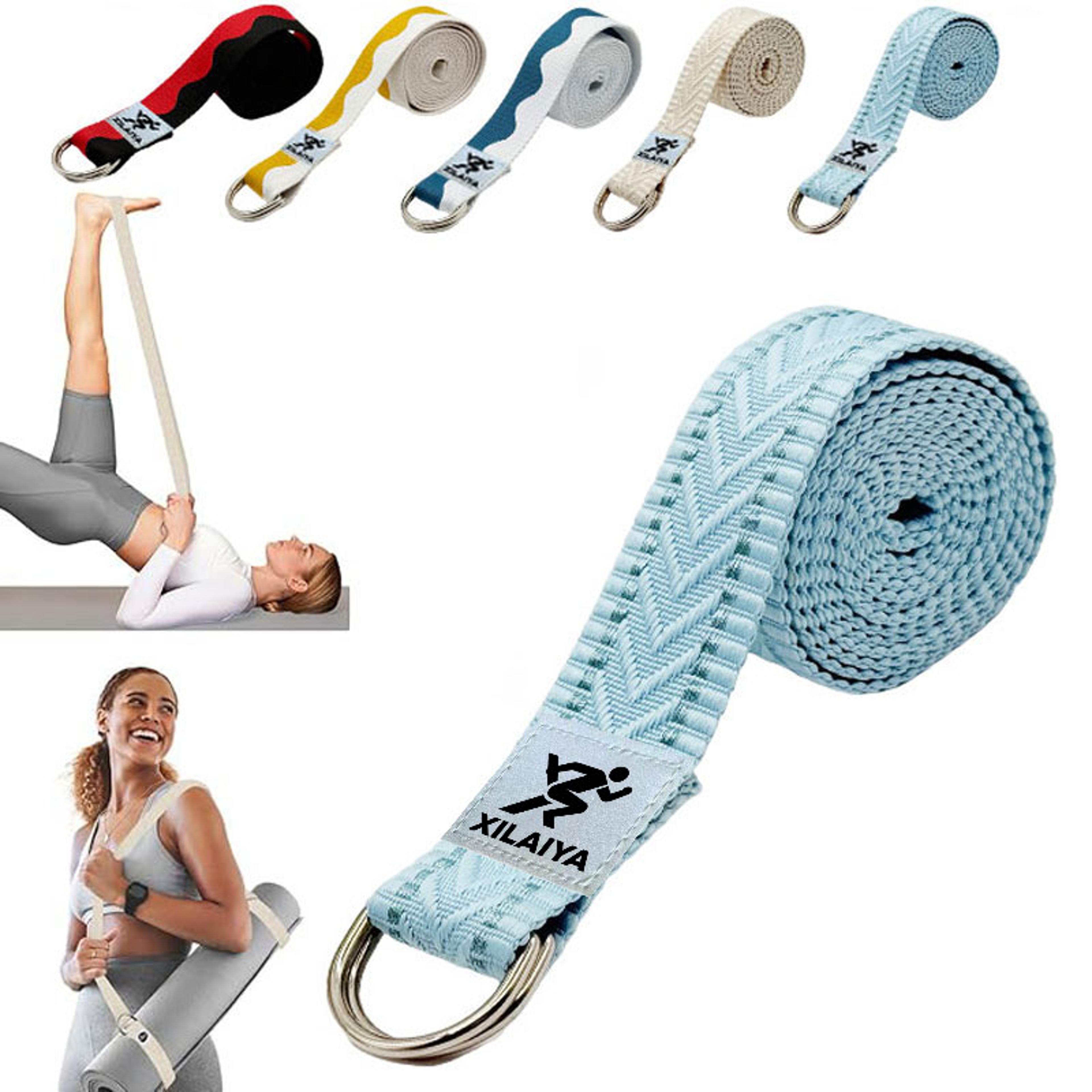 adjustable yoga mat carrying strap and stretching belt