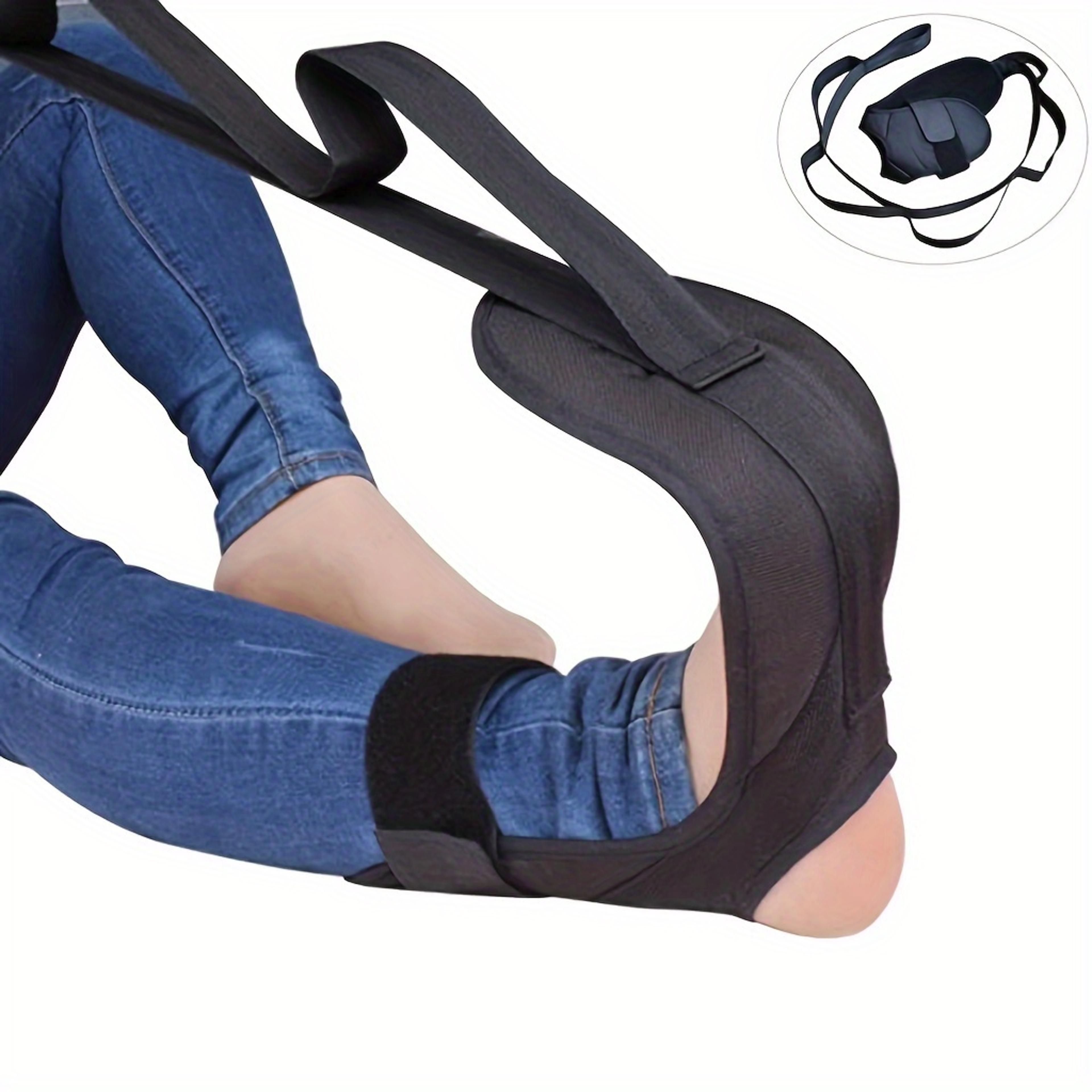 flexreach adjustable yoga stretching strap for leg and foot flexibility