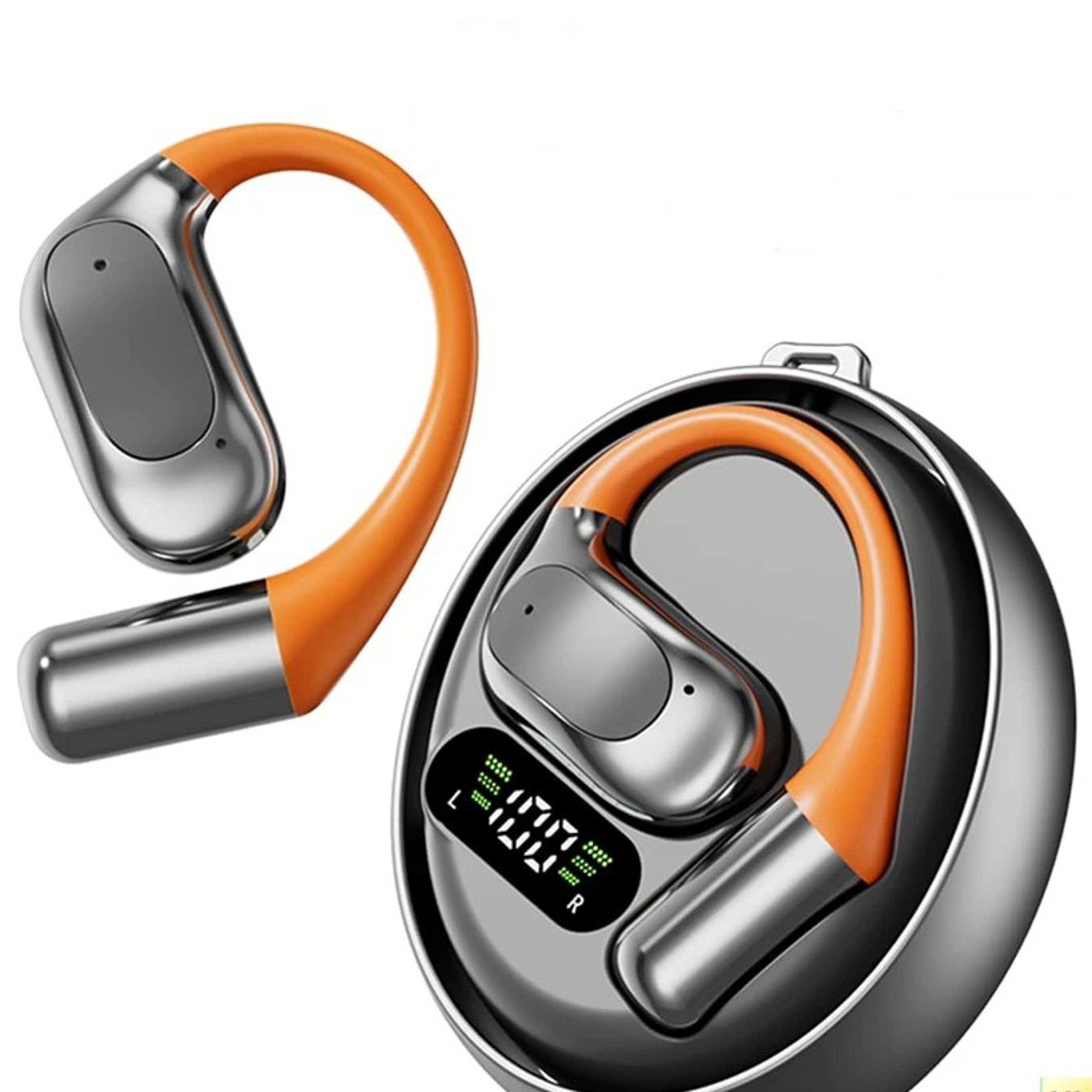 clip on wireless earbuds with hifi stereo sound and microphone