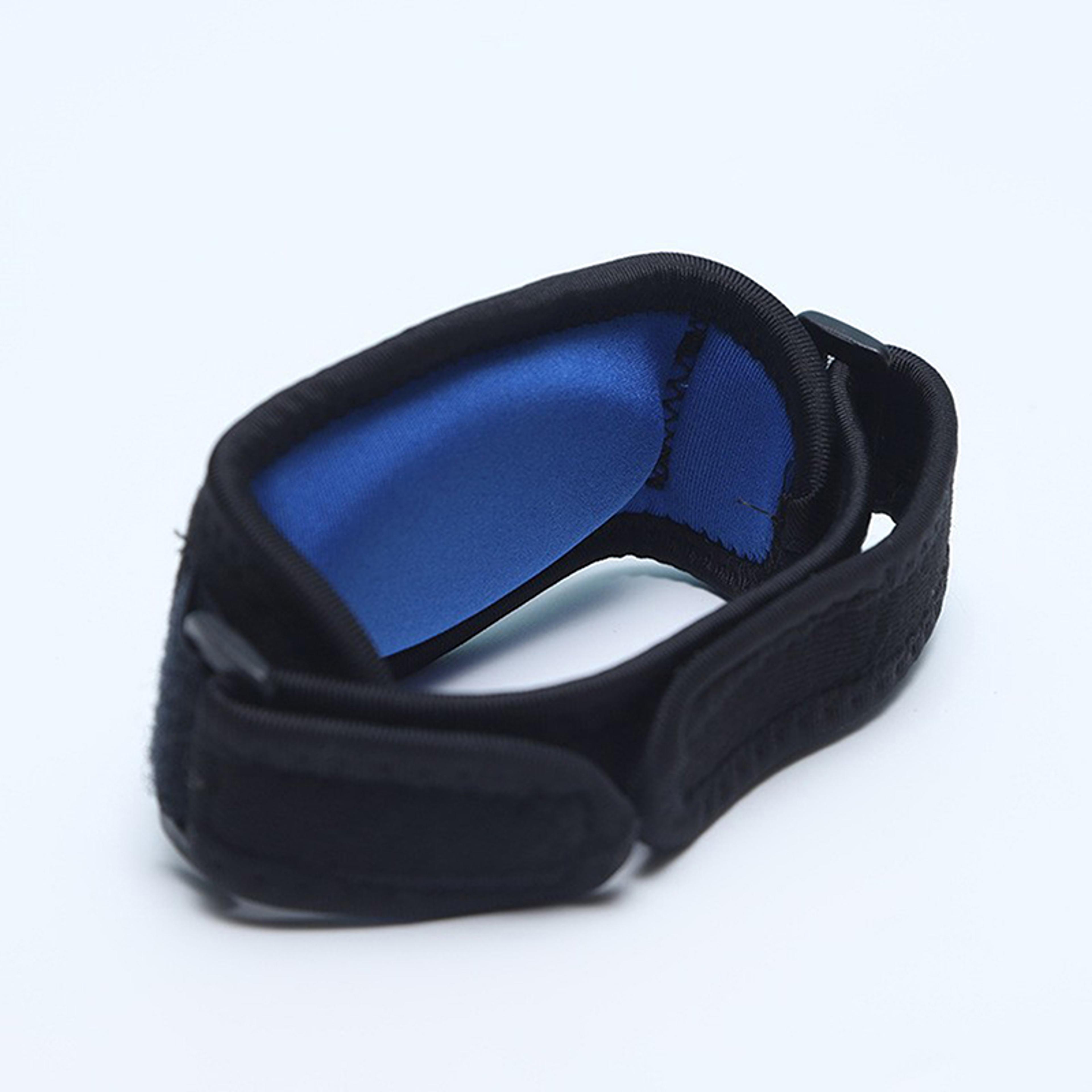 adjustable tennis elbow brace with silicone compression pad for tendon support