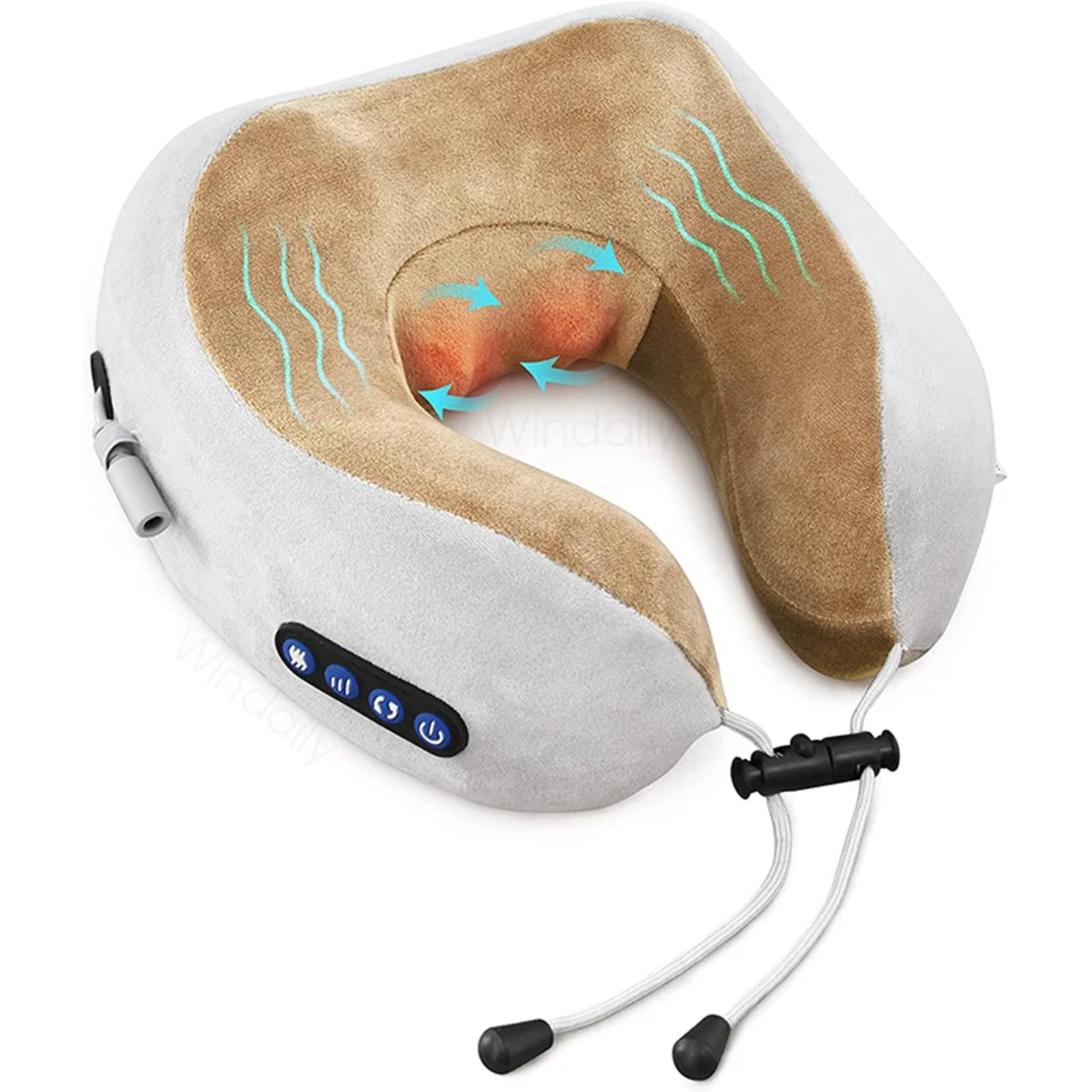 3d neck massager with heat and vibration for neck and shoulder relief