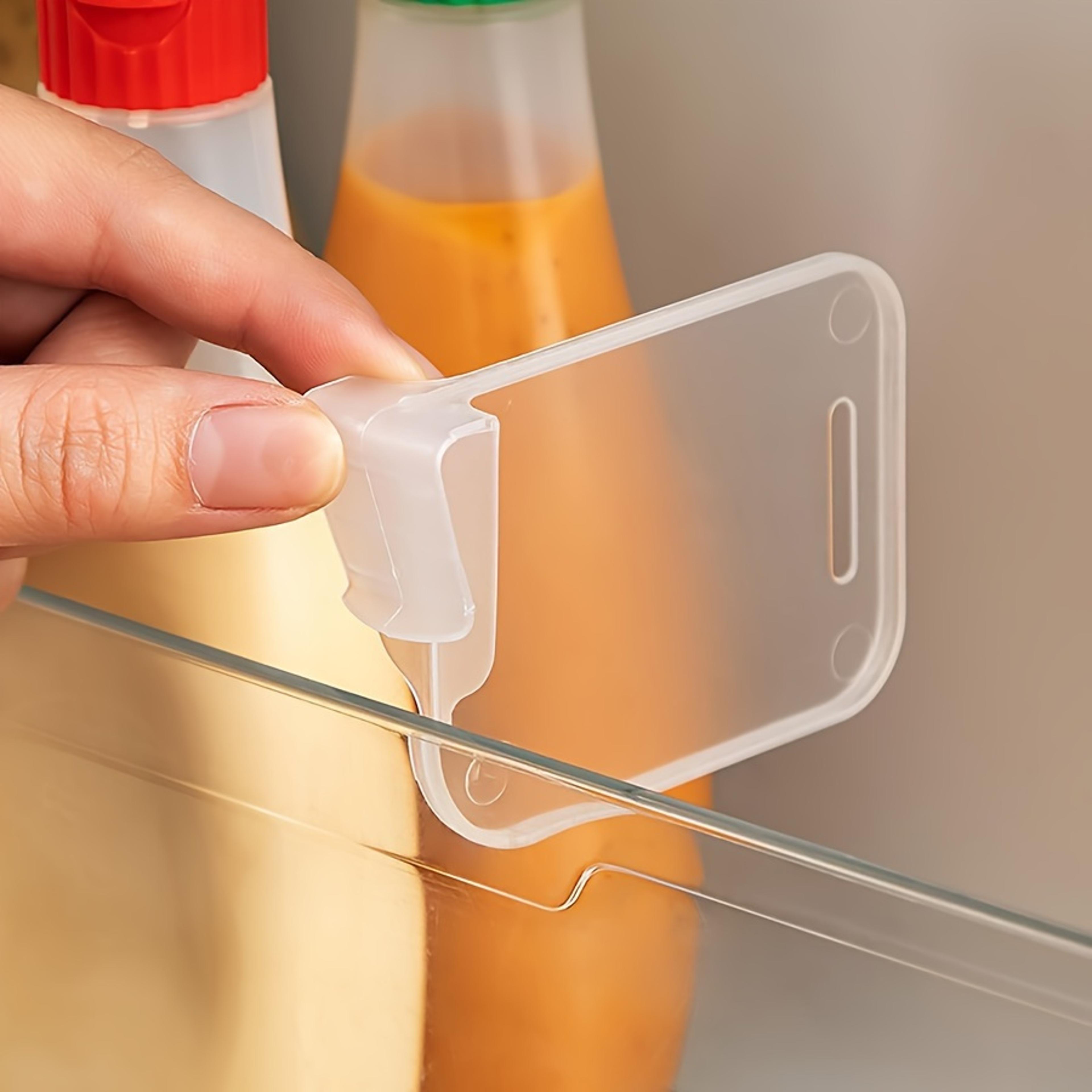 refrigerator door divider clips for adjustable fridge storage organization