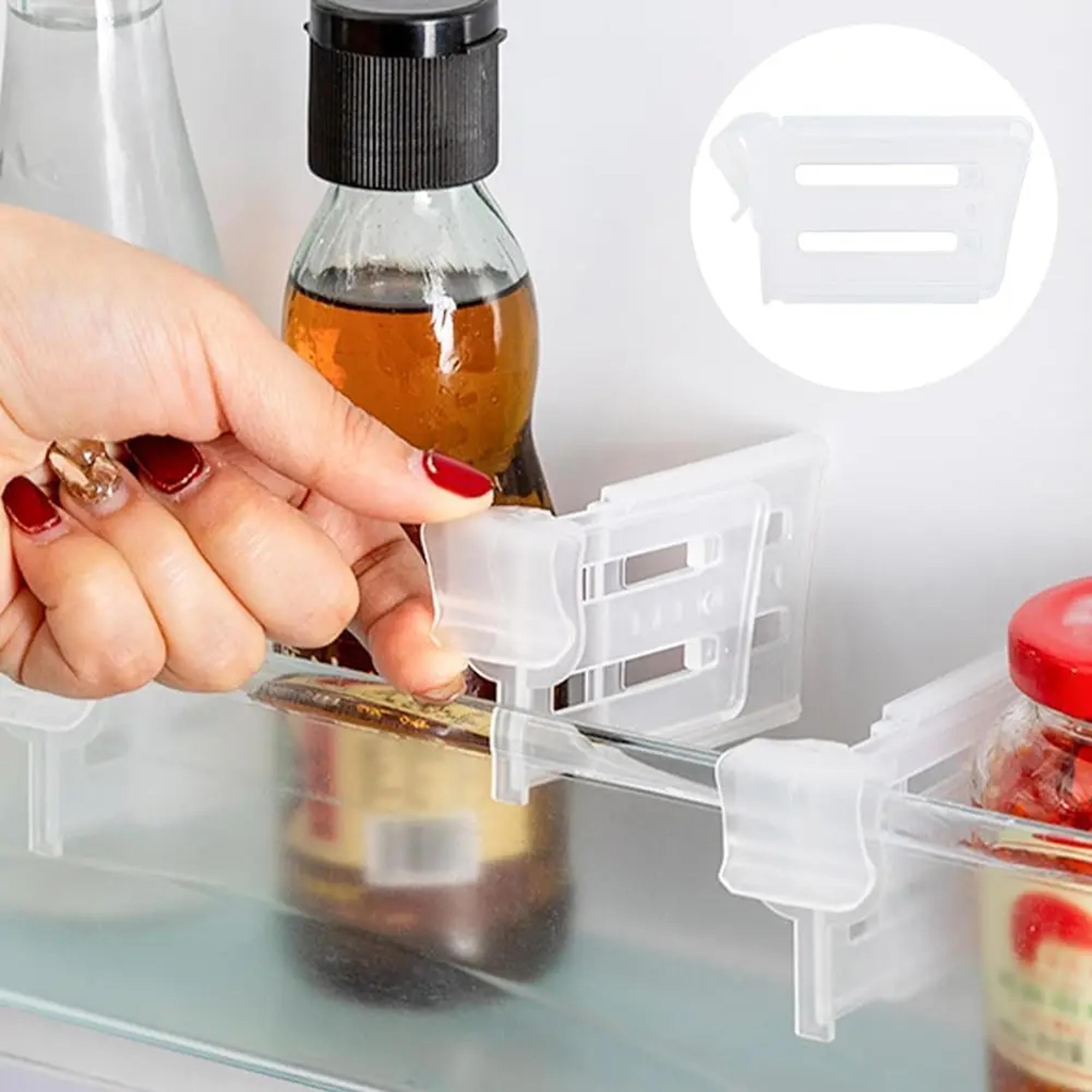 adjustable refrigerator divider and fridge organizer set