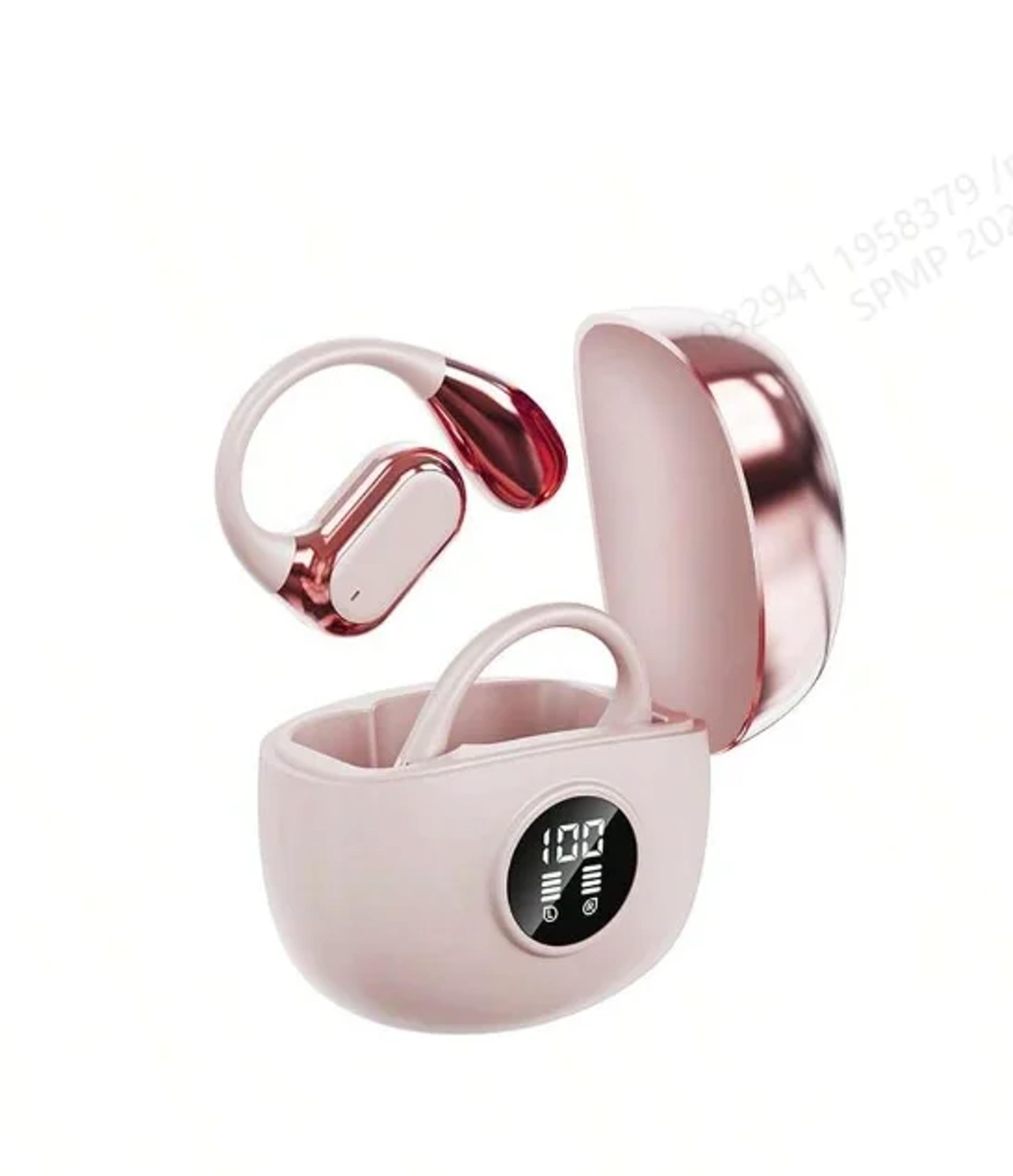 tws open ear clip on wireless earbuds with deep bass