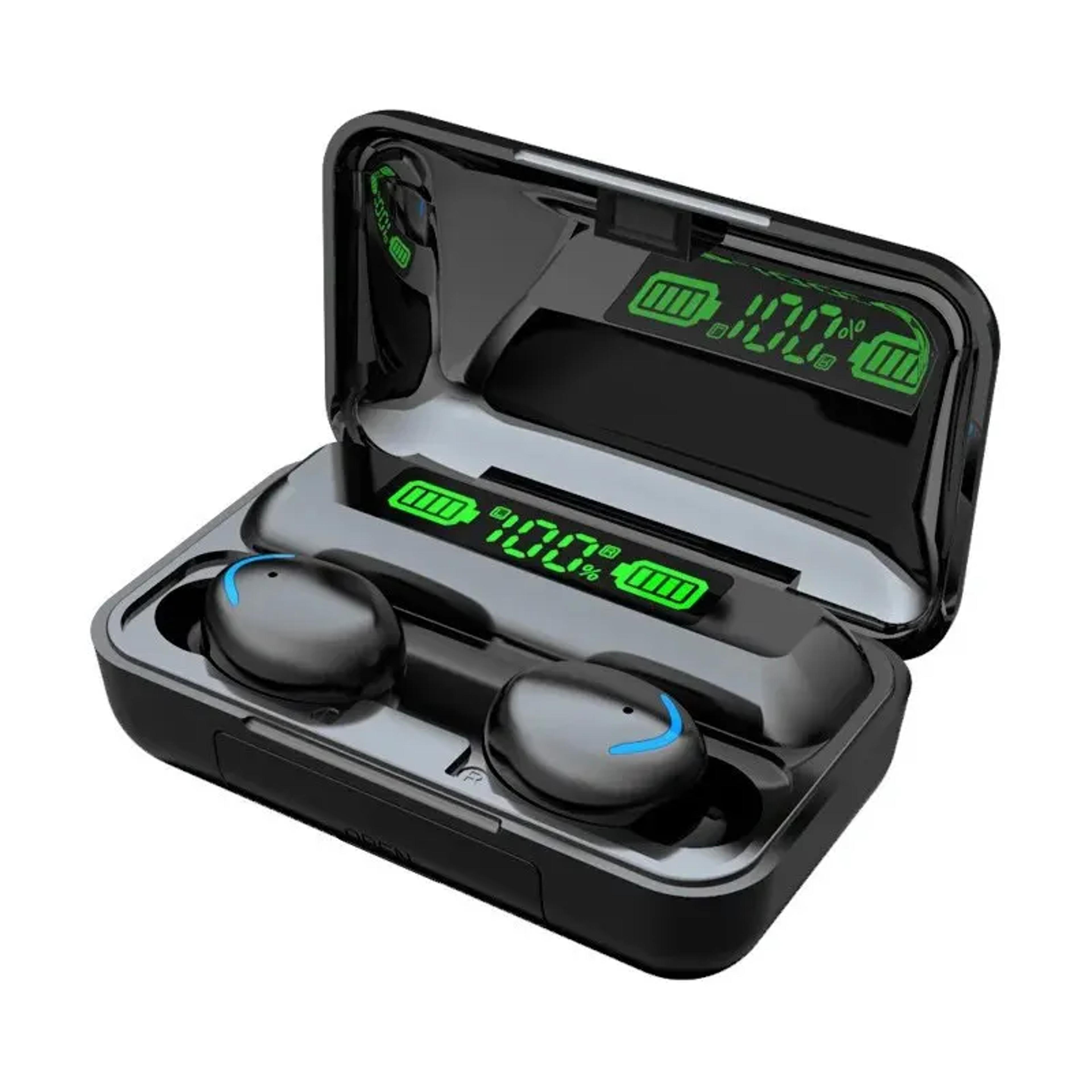 f9 5c wireless bluetooth earbuds with led display charging case