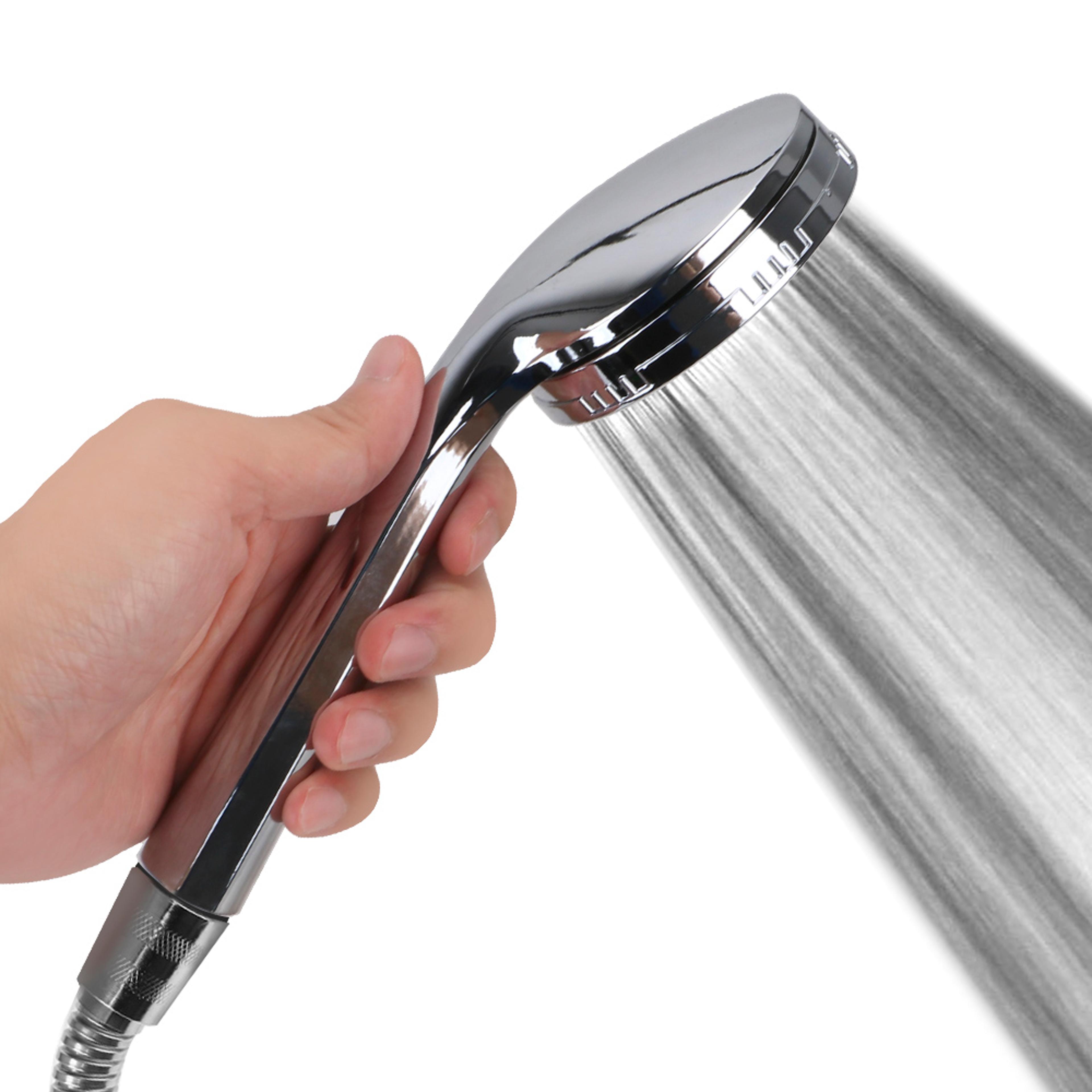 high pressure water saving rainfall shower head chrome spray nozzle