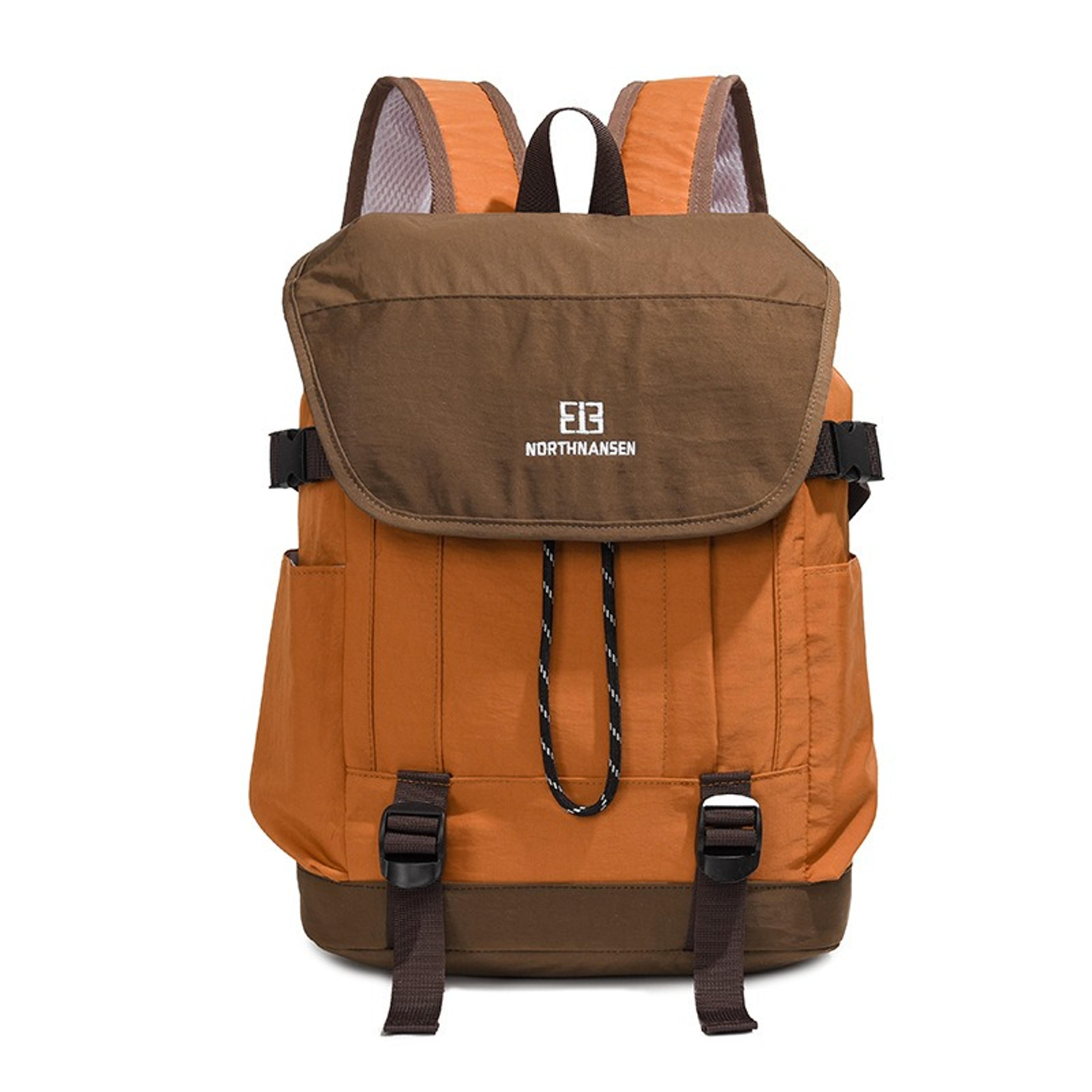 vintage colorblock large capacity water resistant travel backpack