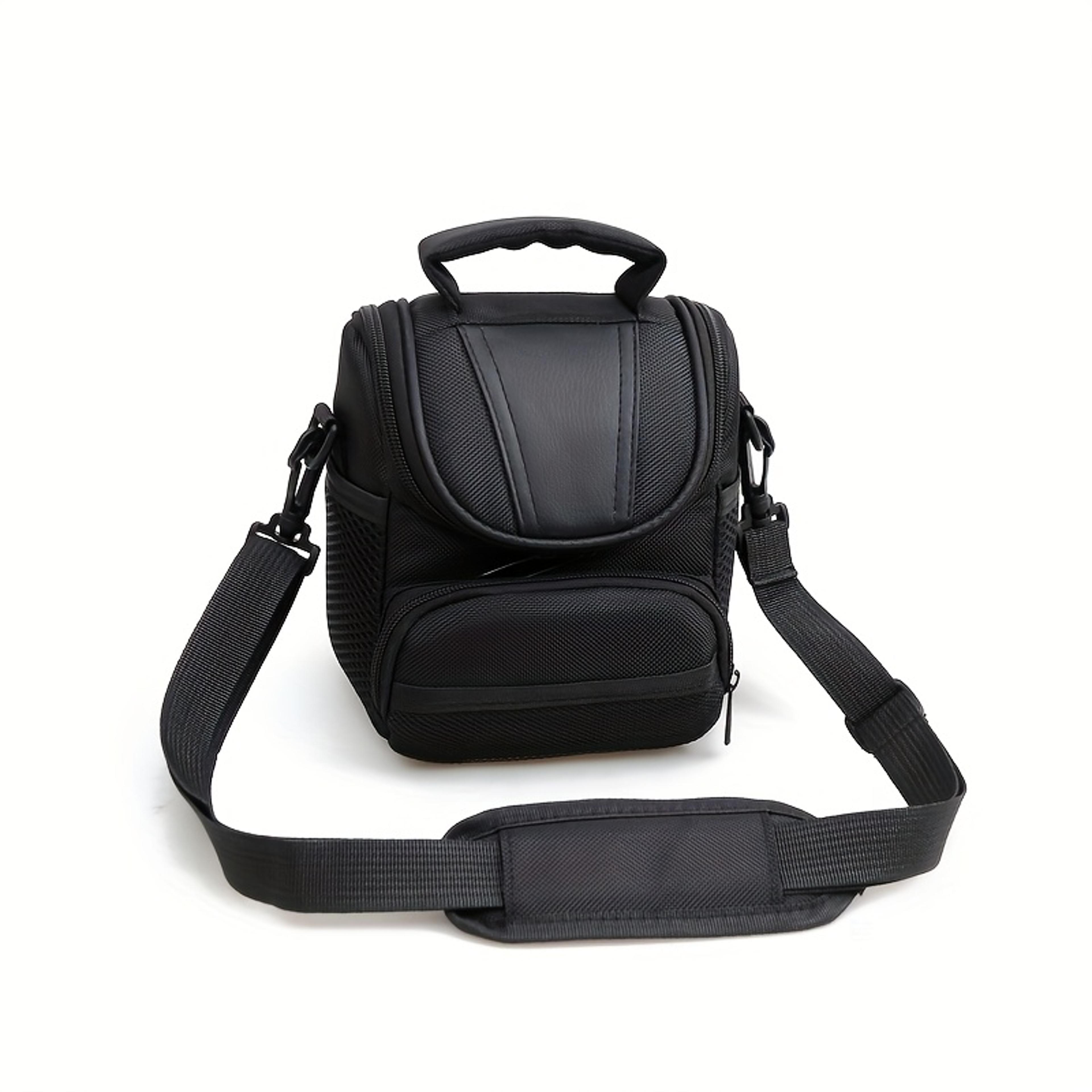 shockproof padded camera shoulder bag with multi pocket travel storage
