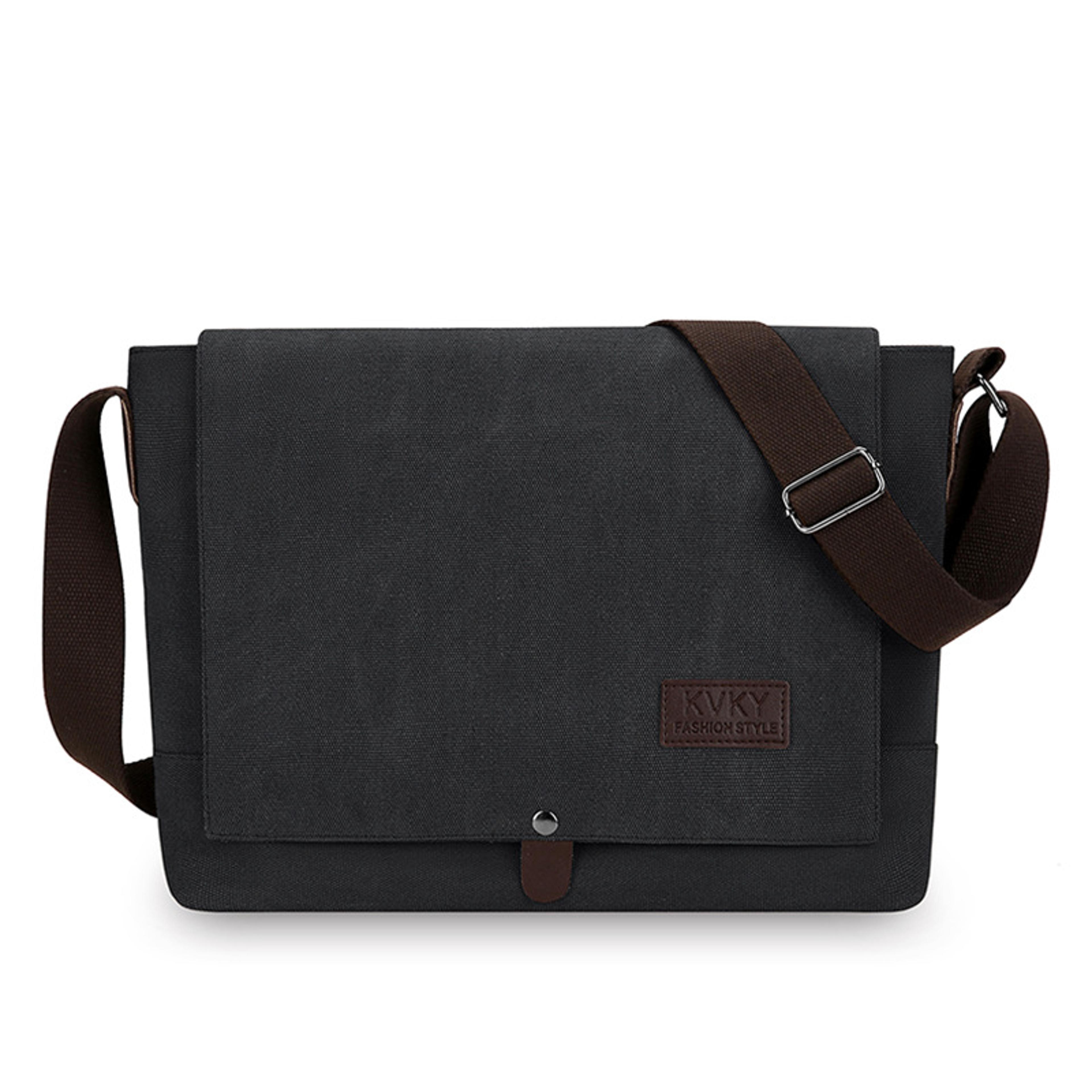 vintage canvas messenger bag for men large capacity crossbody shoulder bag