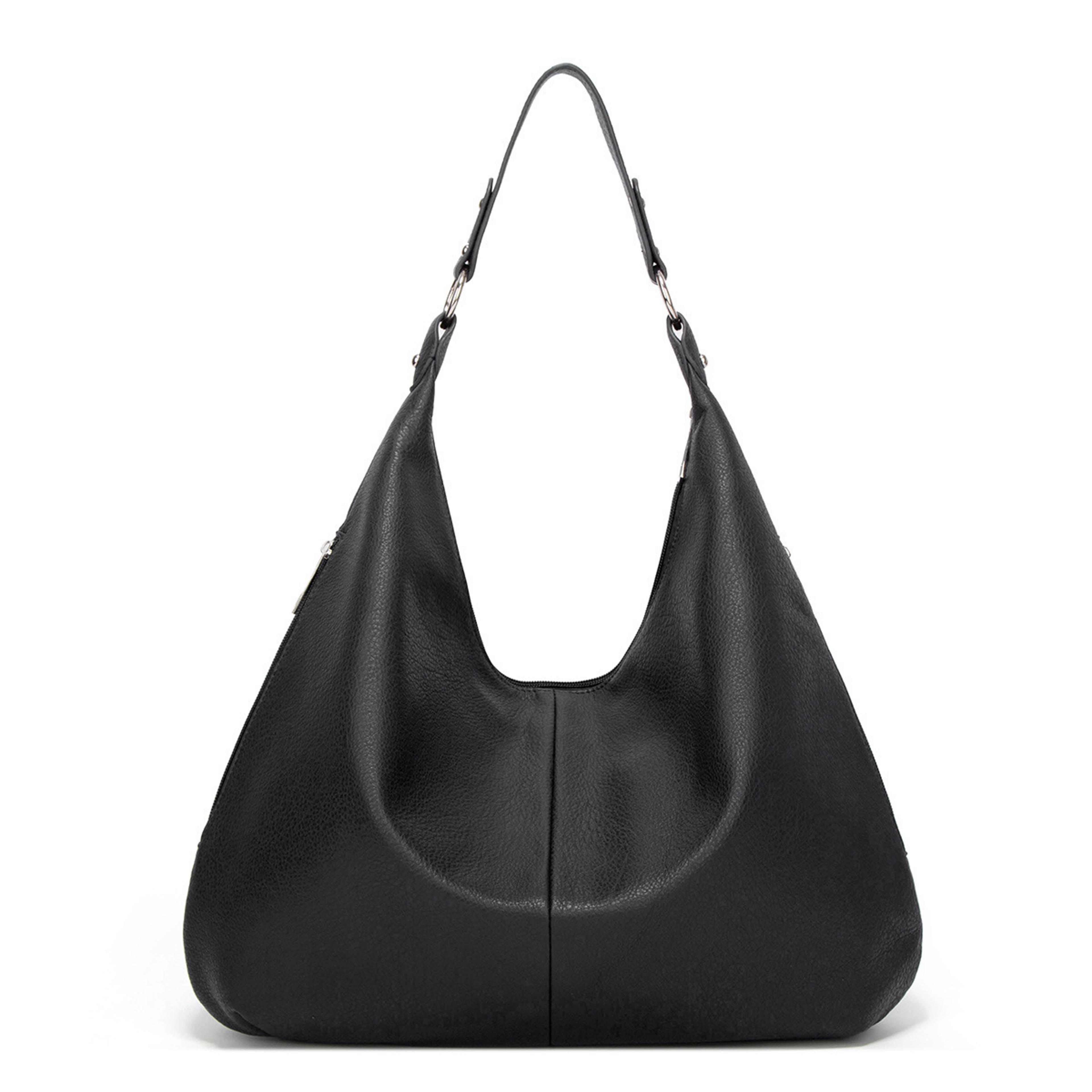 vintage faux leather shoulder bag for women large capacity everyday tote