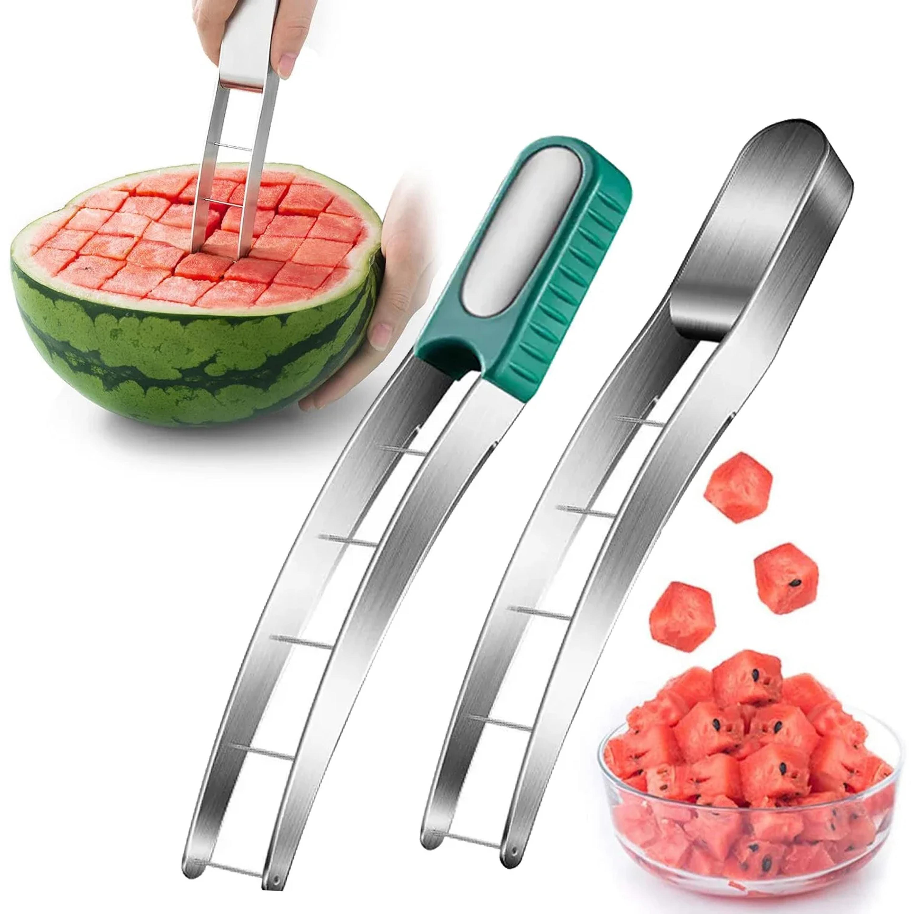 stainless steel watermelon cube cutter and fruit slicer