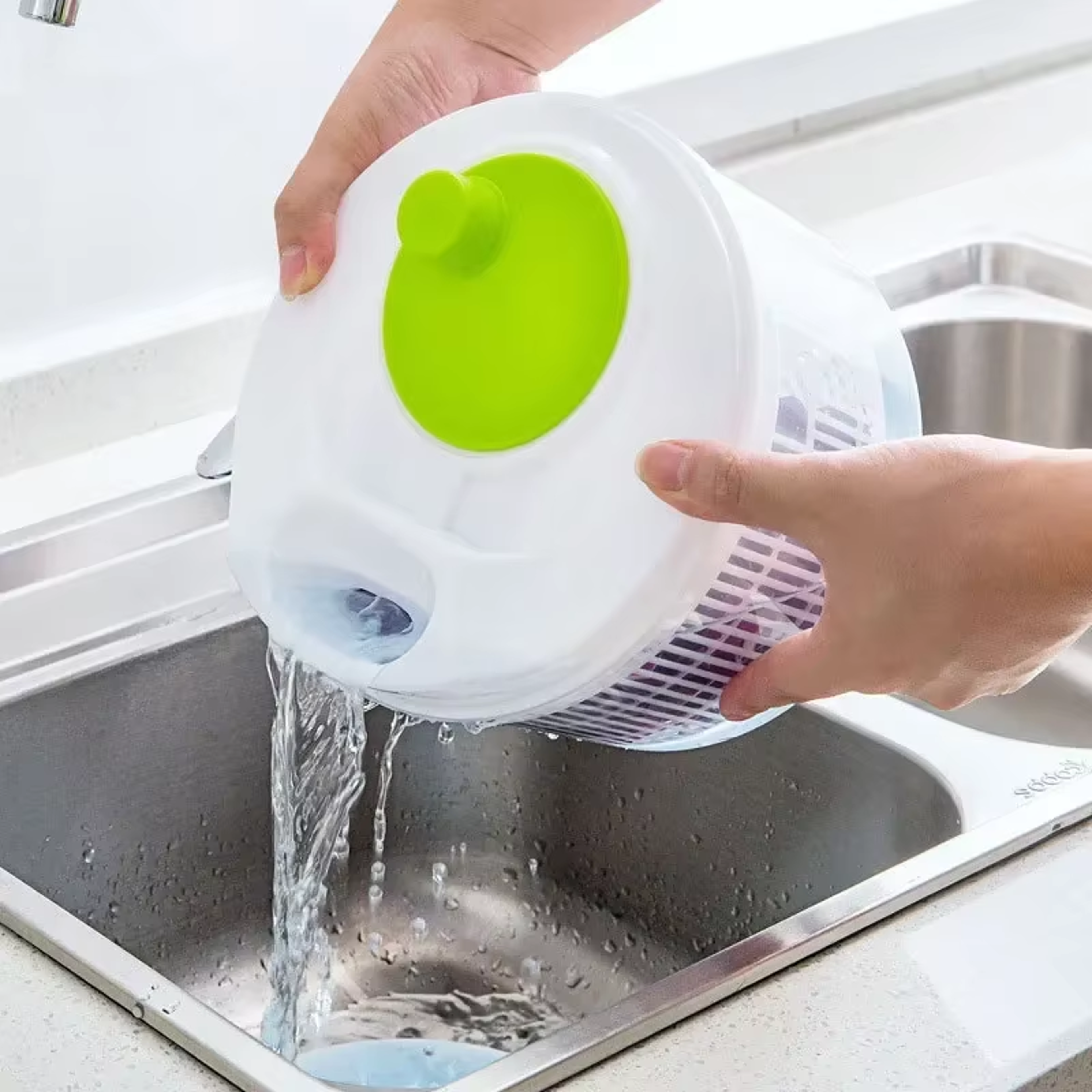 freshspin salad spinner lettuce washer and vegetable dryer