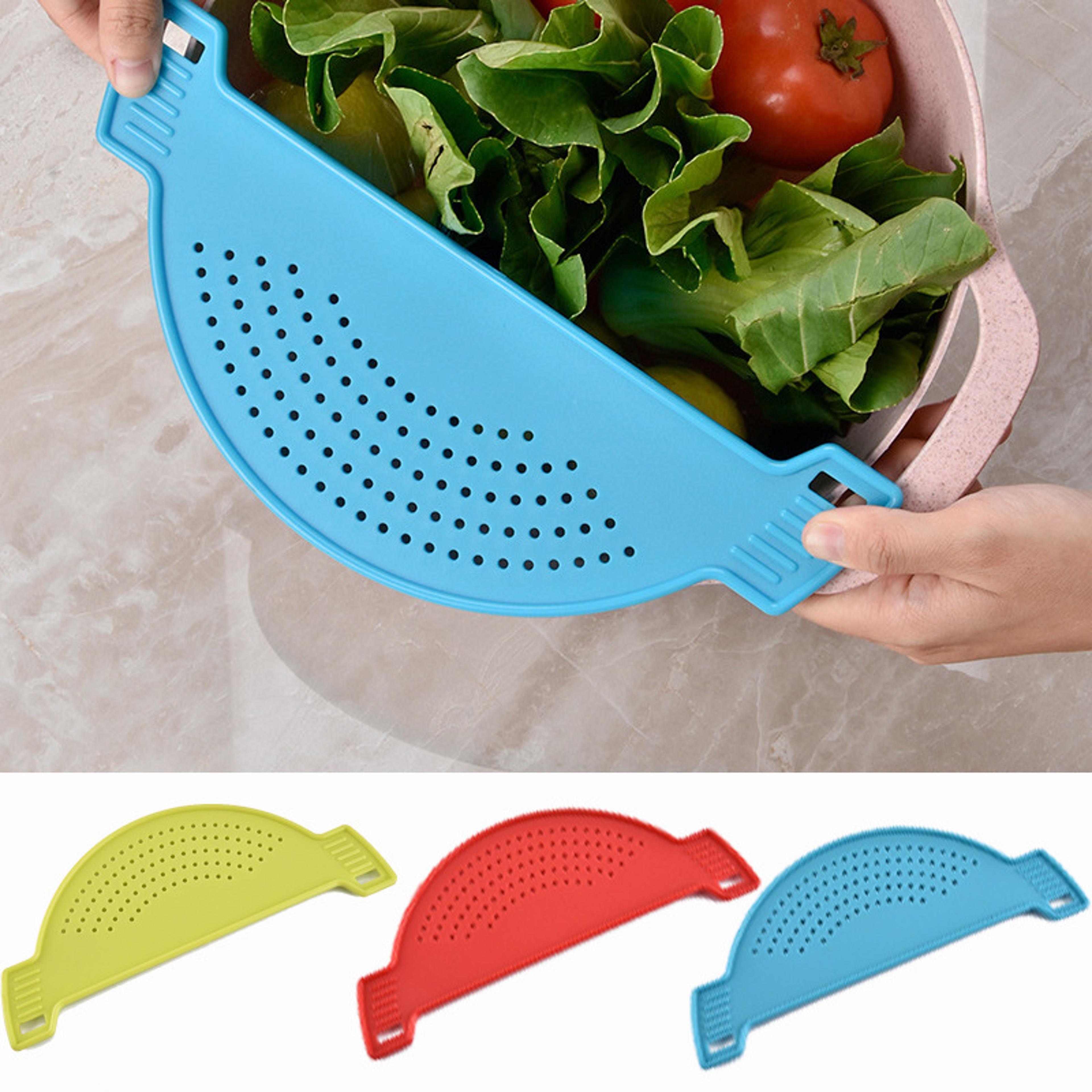 easy clip on pot strainer for pasta noodles rice and vegetables
