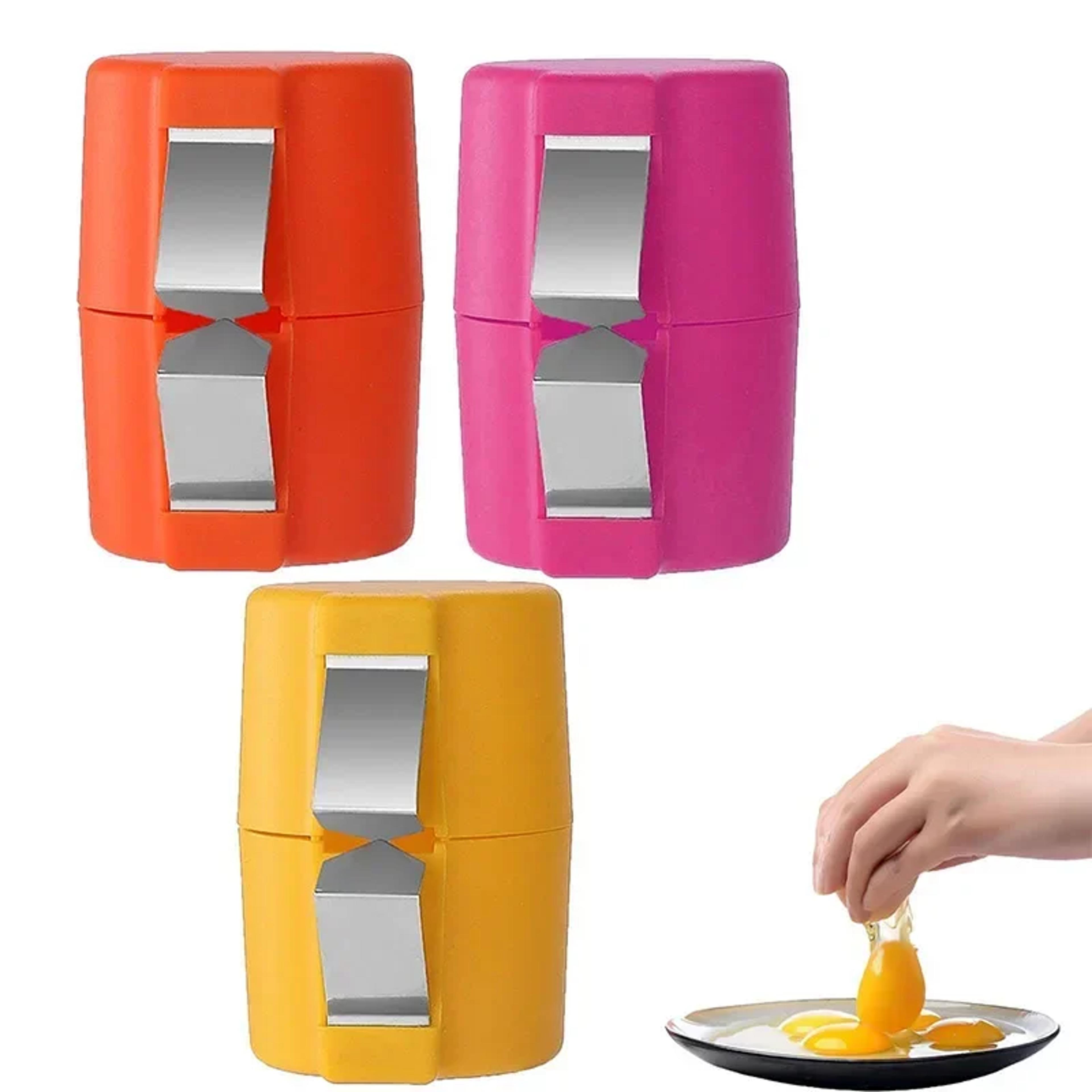 easypress egg shell opener and egg cracker tool for clean quick egg prep