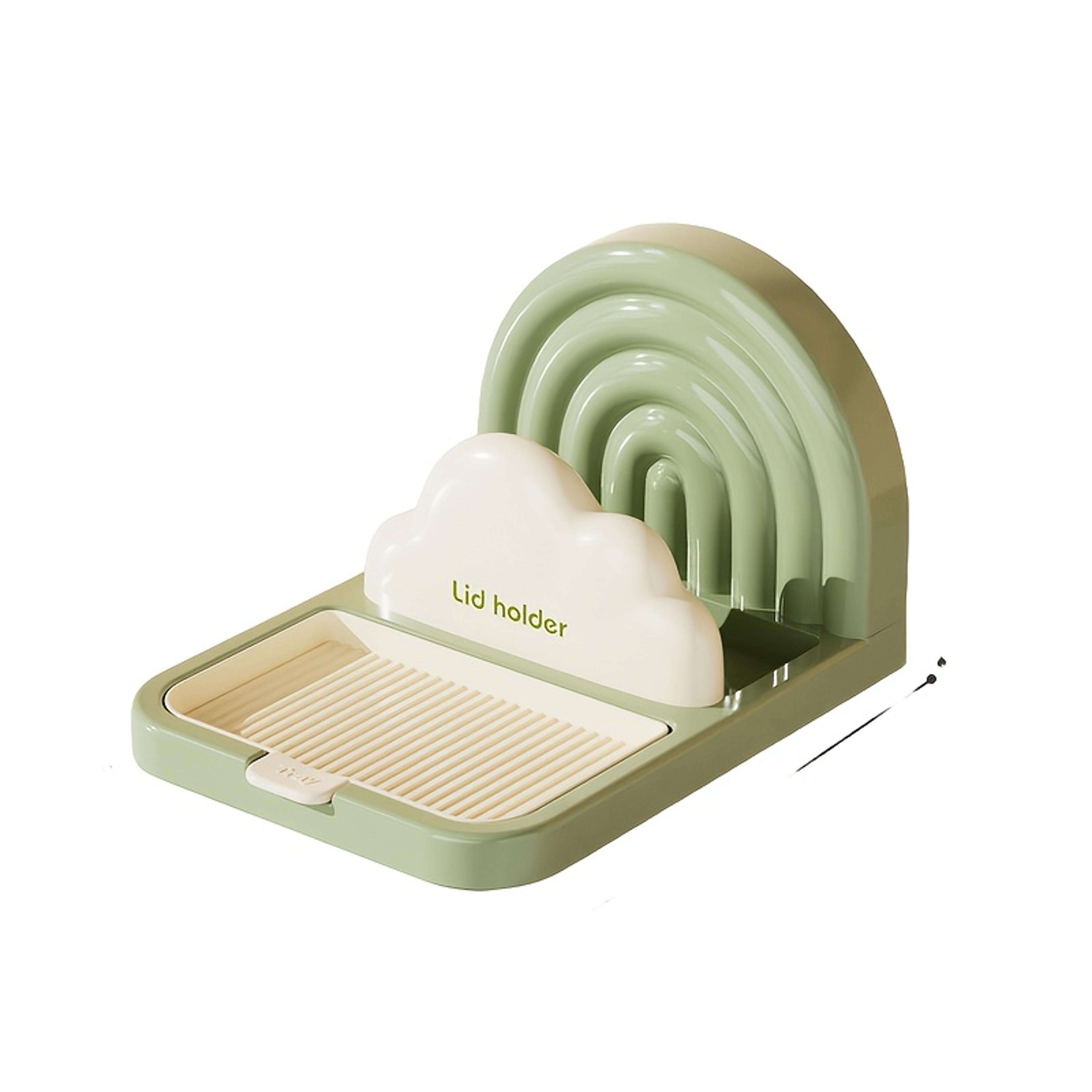 space saving pot lid organizer rack for cabinets and countertops