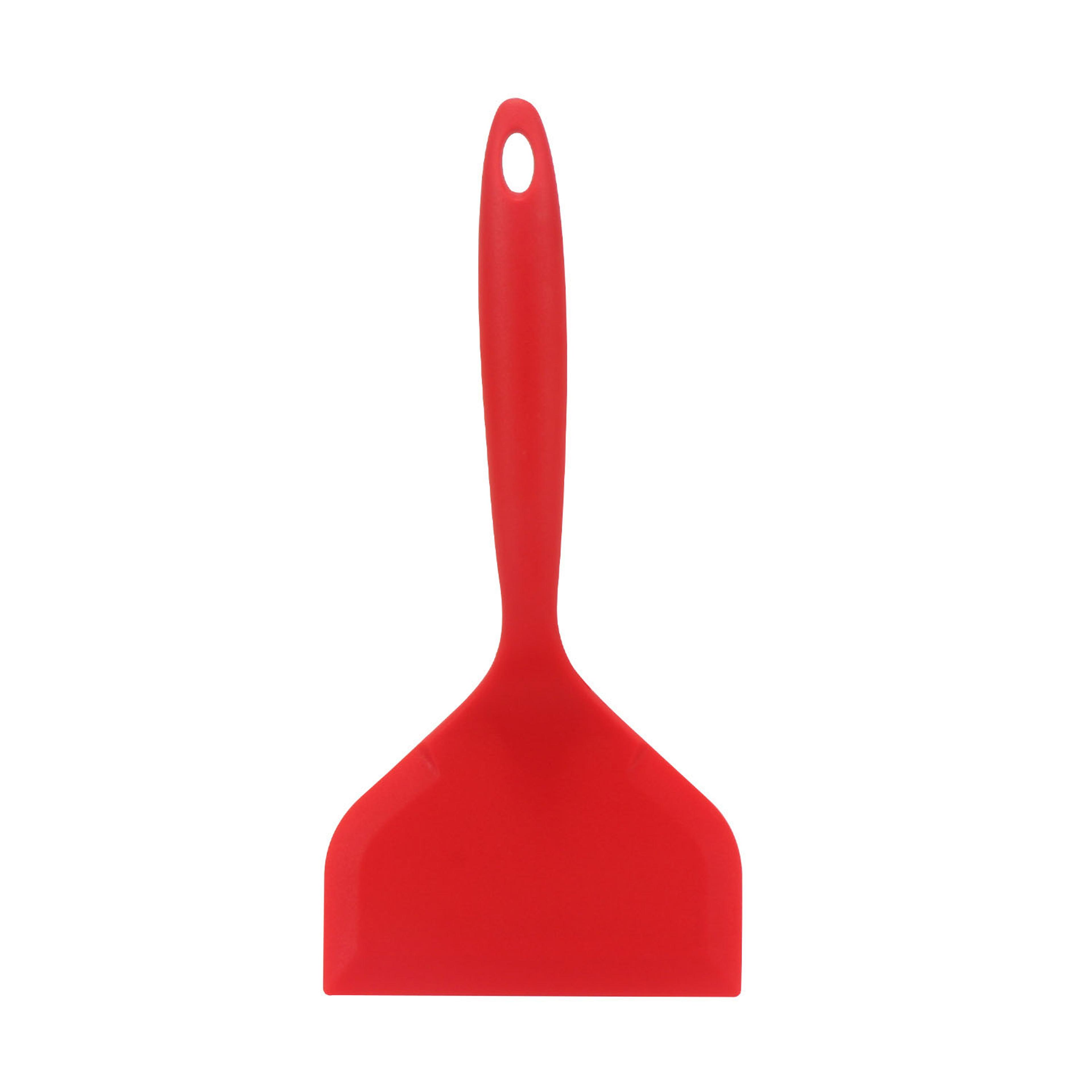 wide silicone pancake turner nonstick spatula for eggs fish and omelets