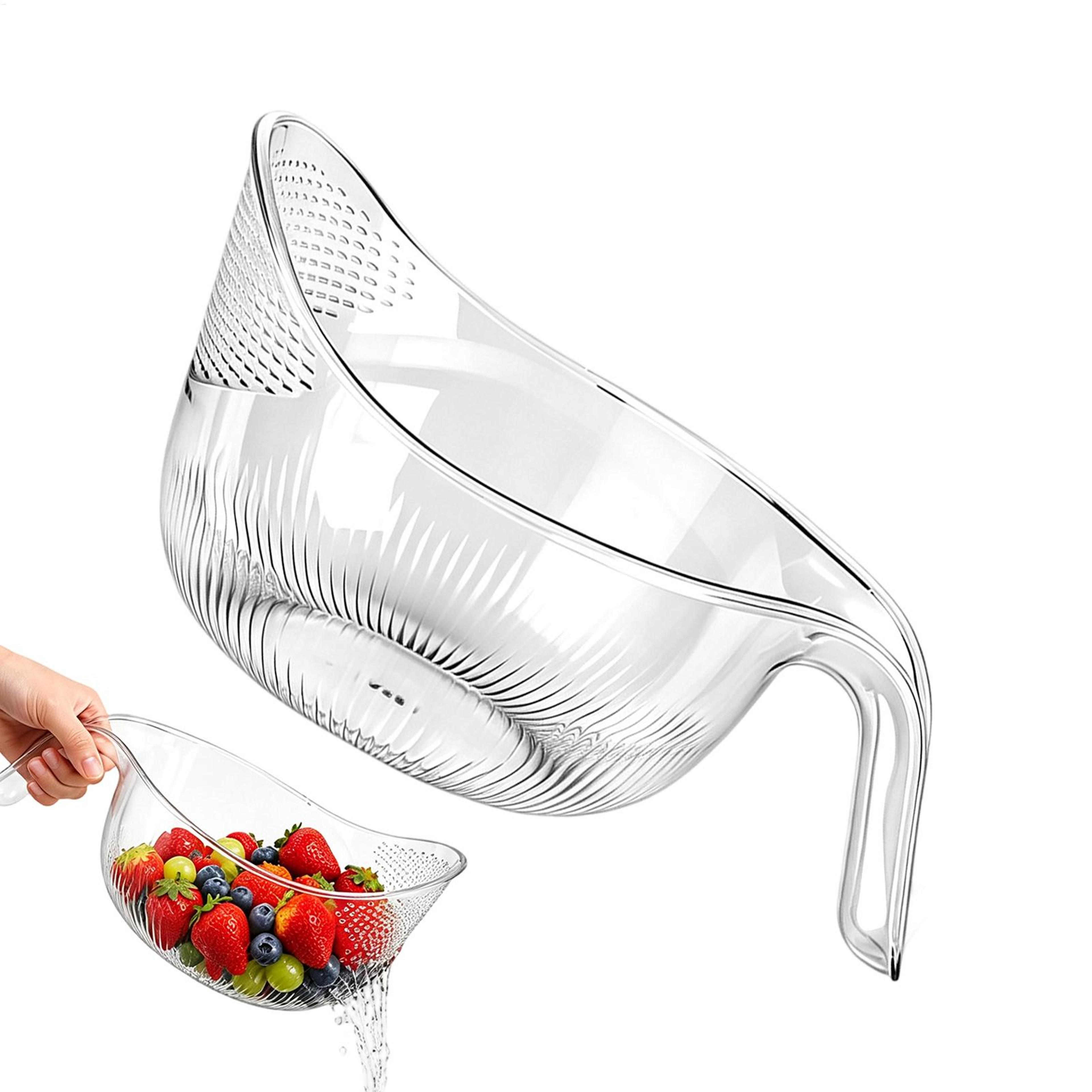 multifunctional rice washing bowl and kitchen colander for grains beans fruits and vegetables