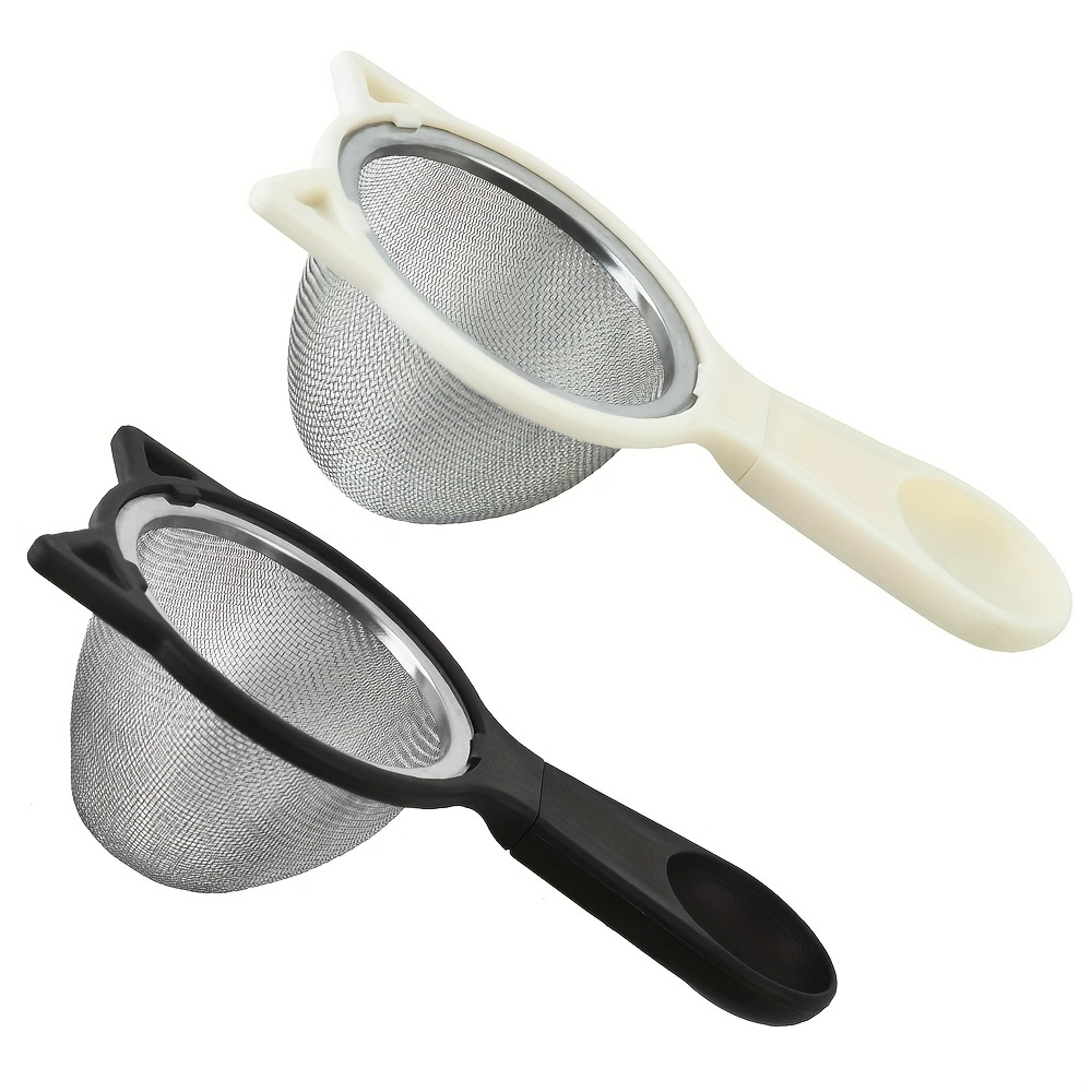 stainless steel fine mesh strainer for coffee tea and flour sifting
