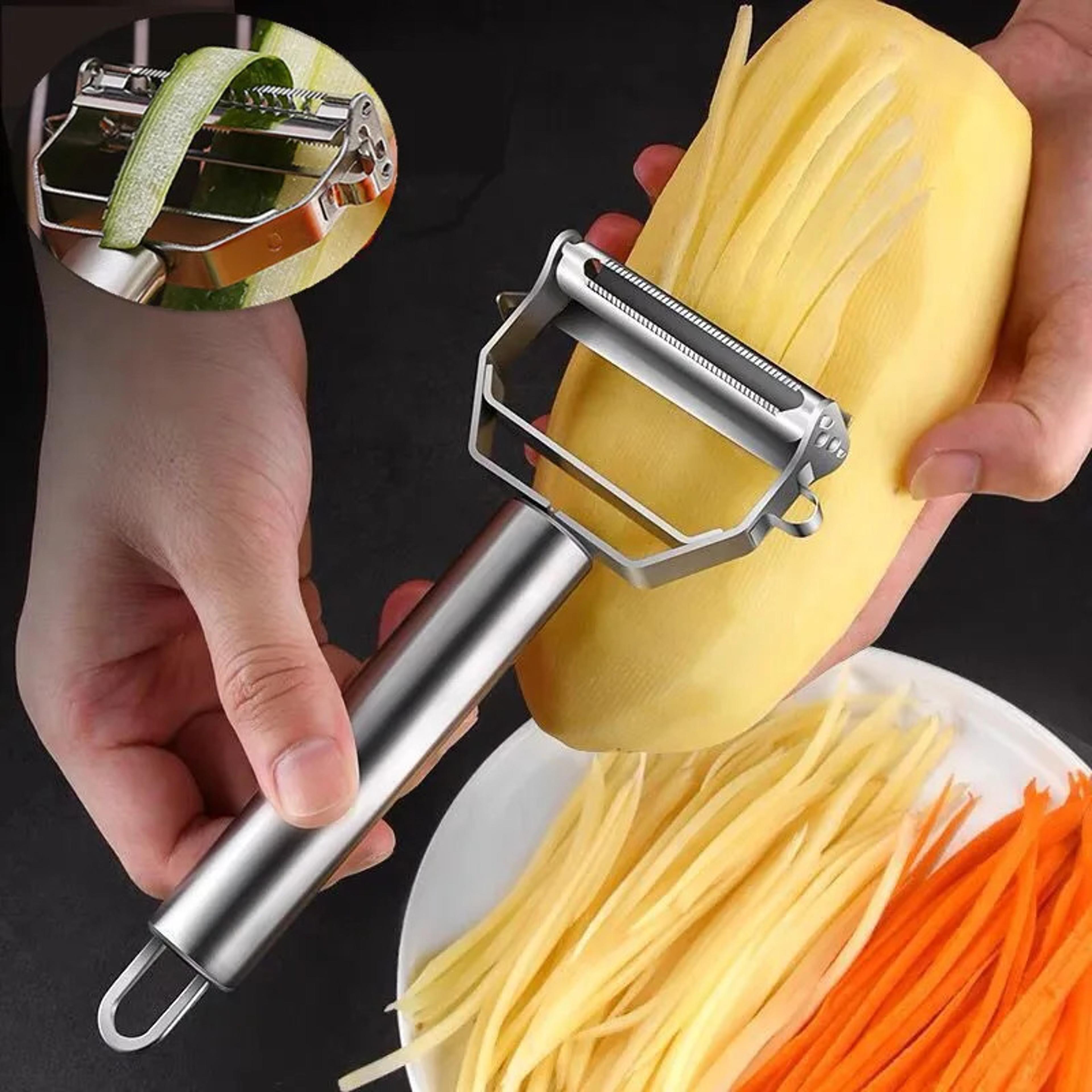 4 in 1 stainless steel vegetable peeler and julienne slicer