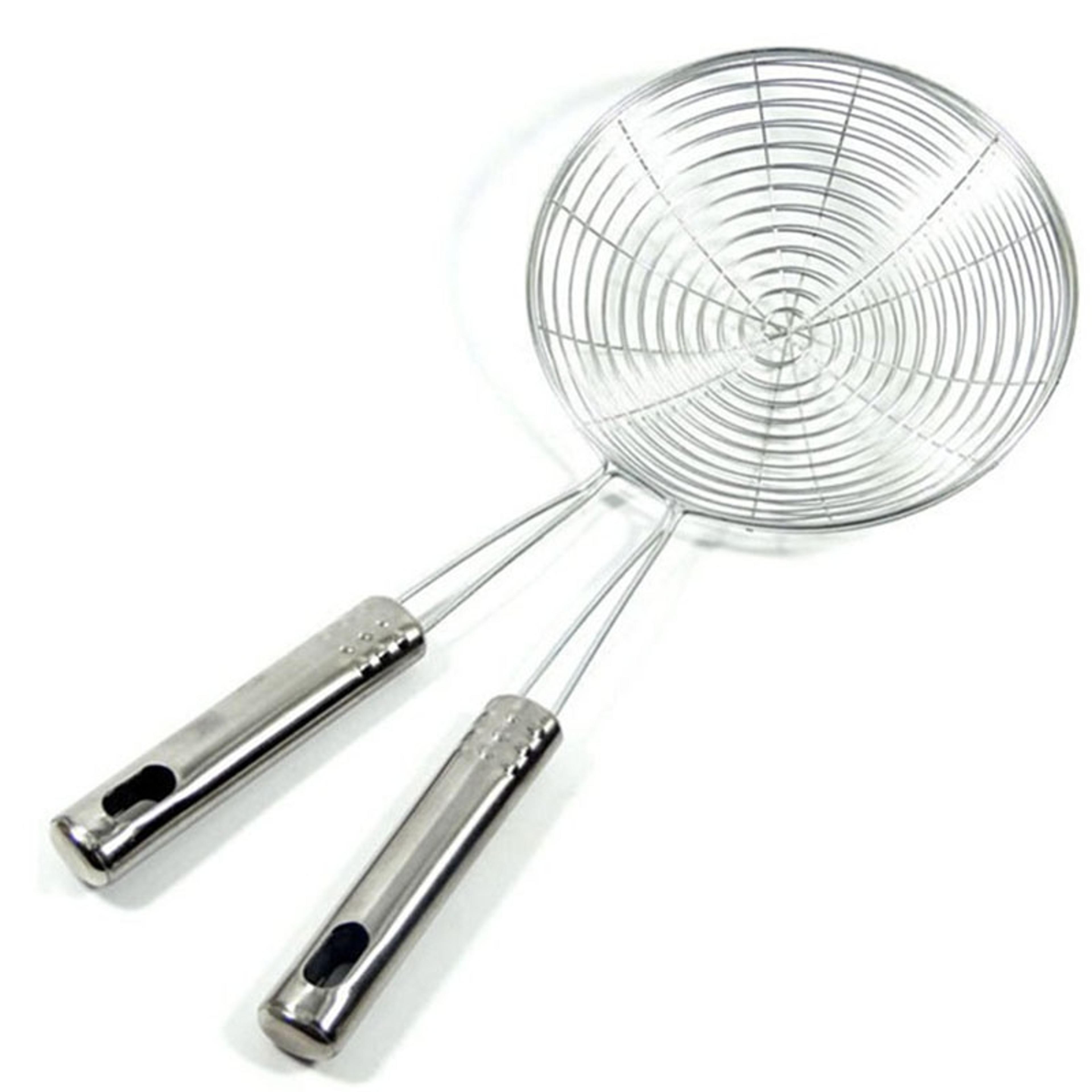 stainless steel spider strainer long handle deep fry skimmer spoon