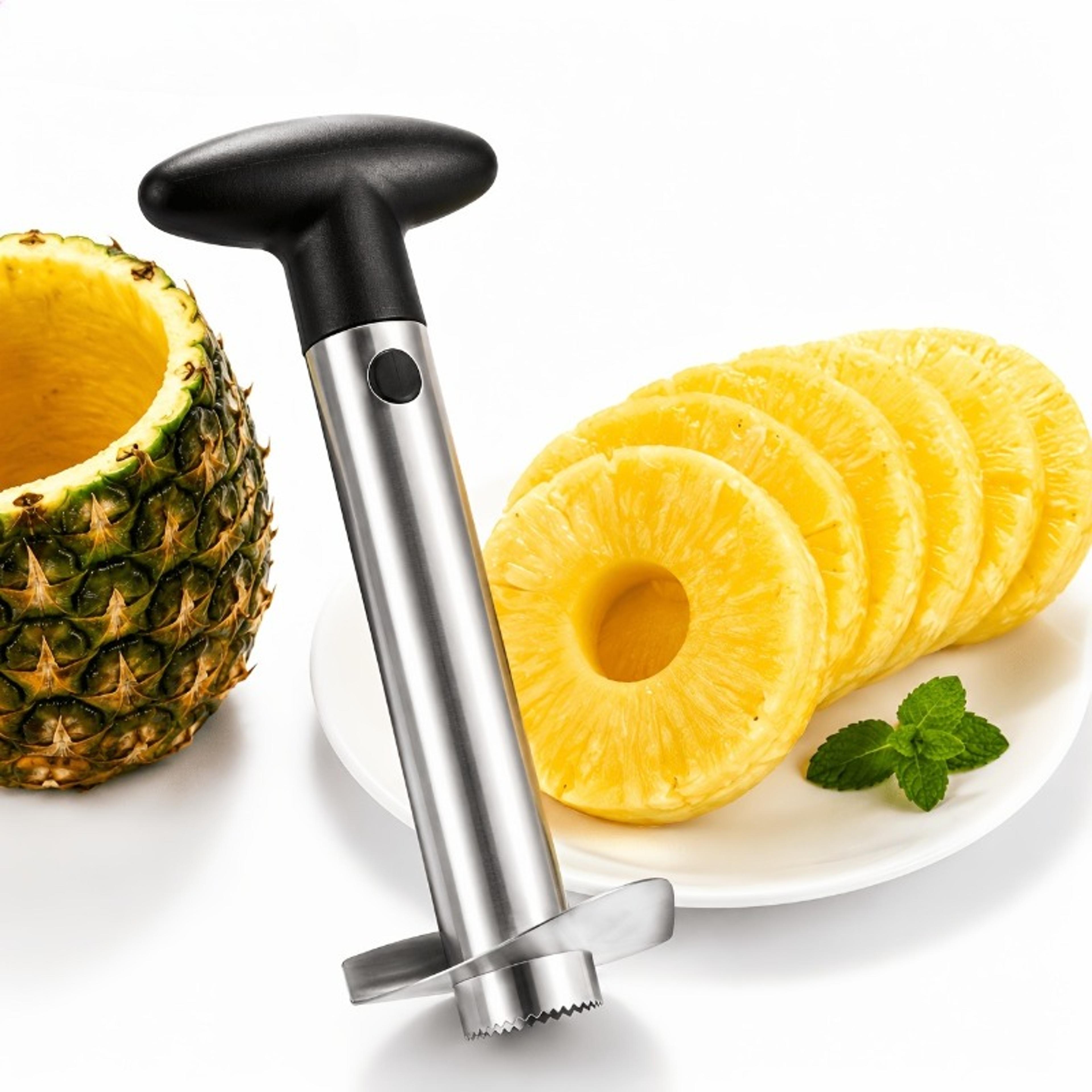 stainless steel pineapple corer and pineapple slicer with t handle