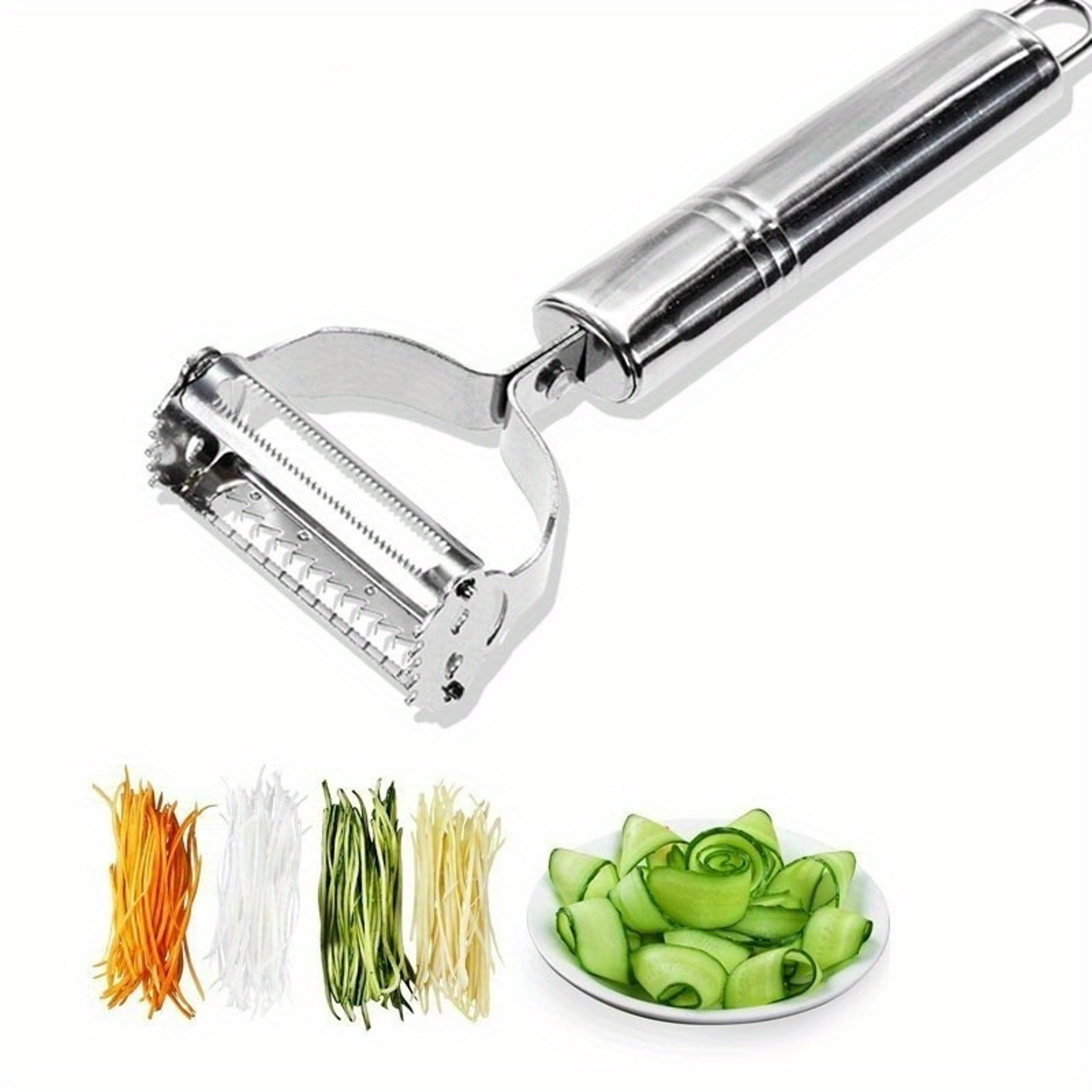 2 in 1 stainless steel vegetable peeler and julienne cutter