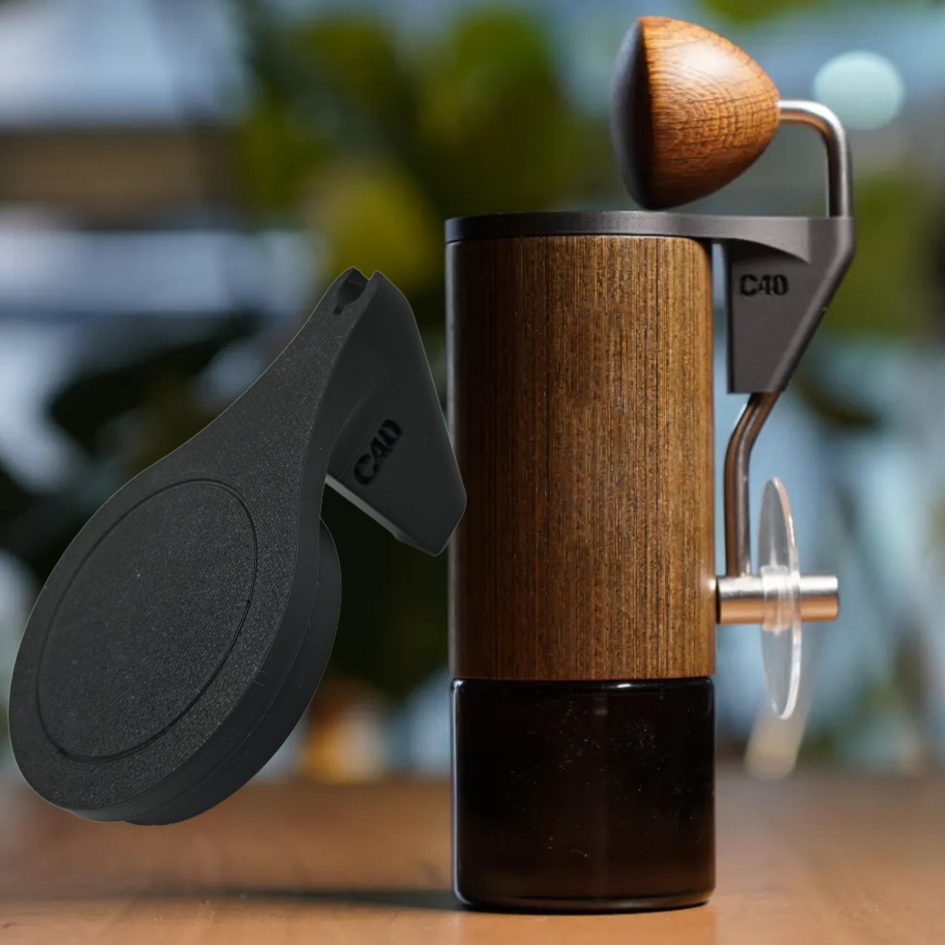 comandante crank holder and handle cover for mk3 mk4 coffee grinder