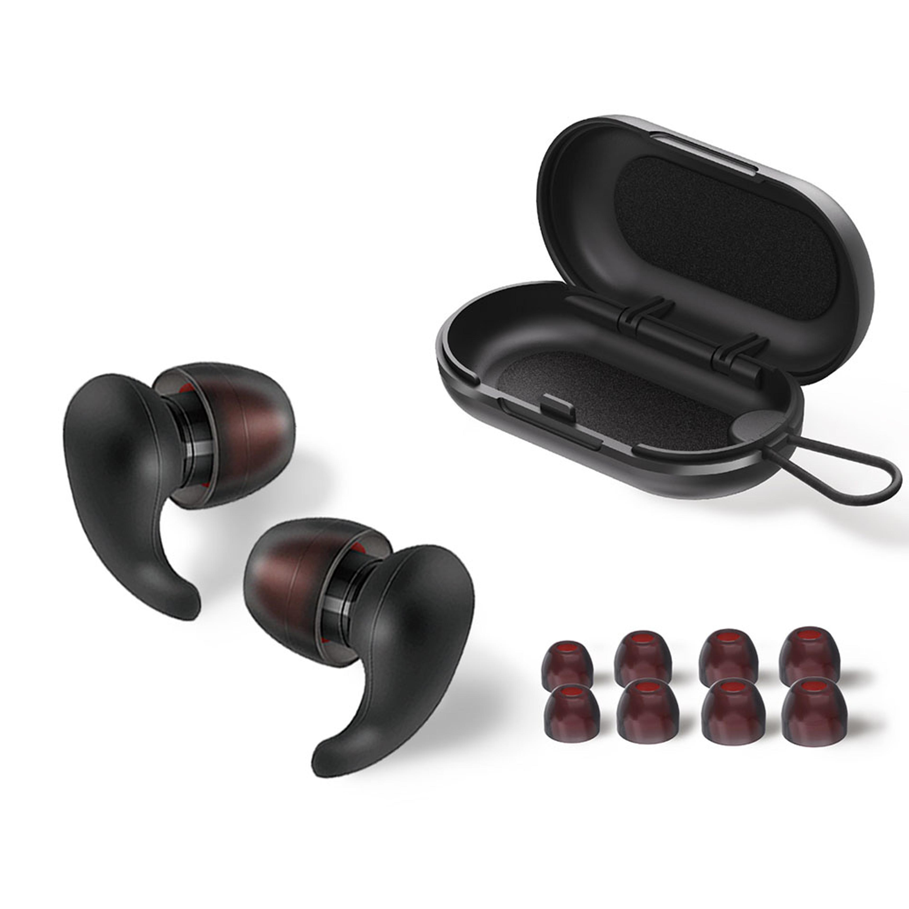 eayburst ear plugs for sleeping reusable silicone noise reduction earplugs with 8 ear tips