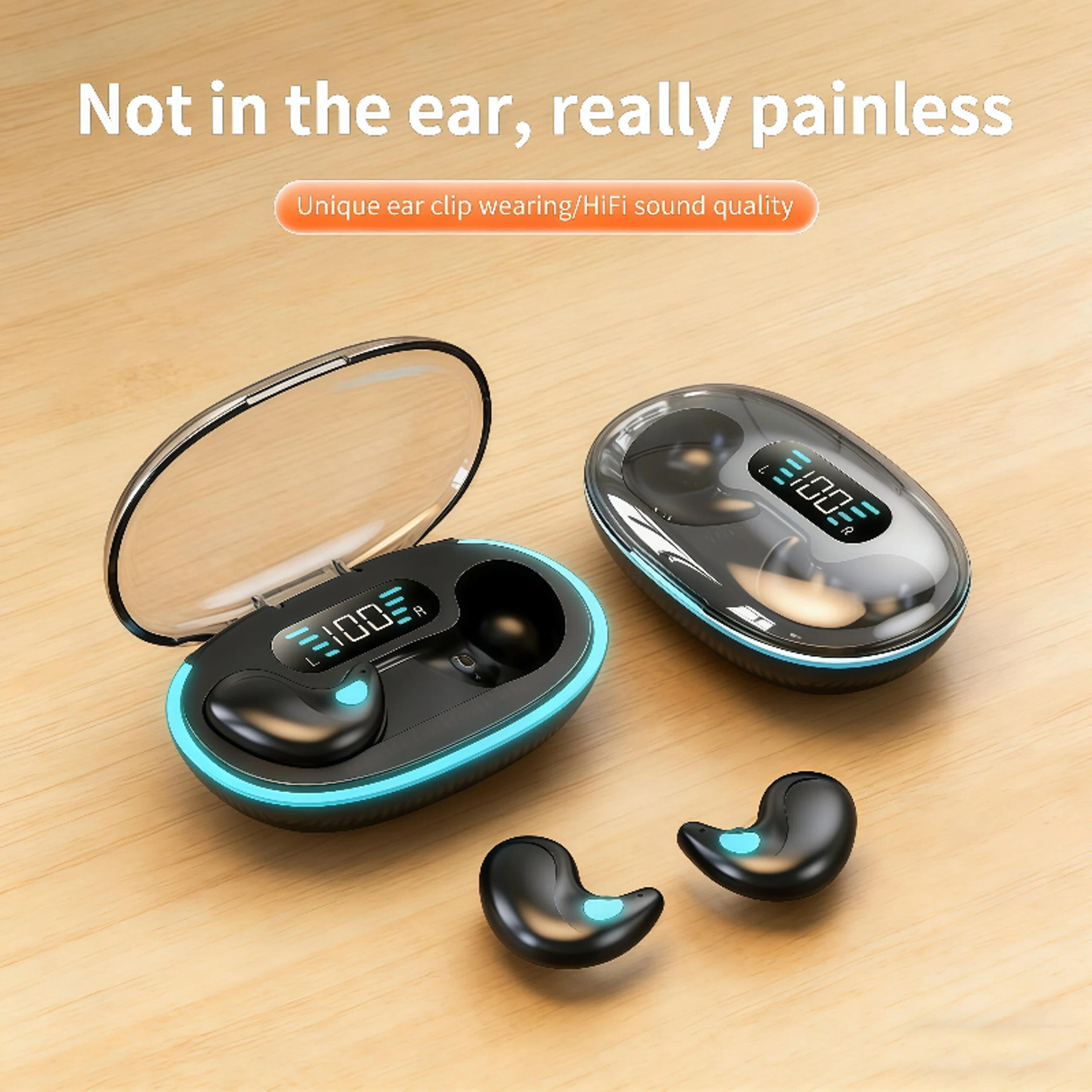 x55 wireless bluetooth earbuds with noise reduction for sleep, sports and gaming