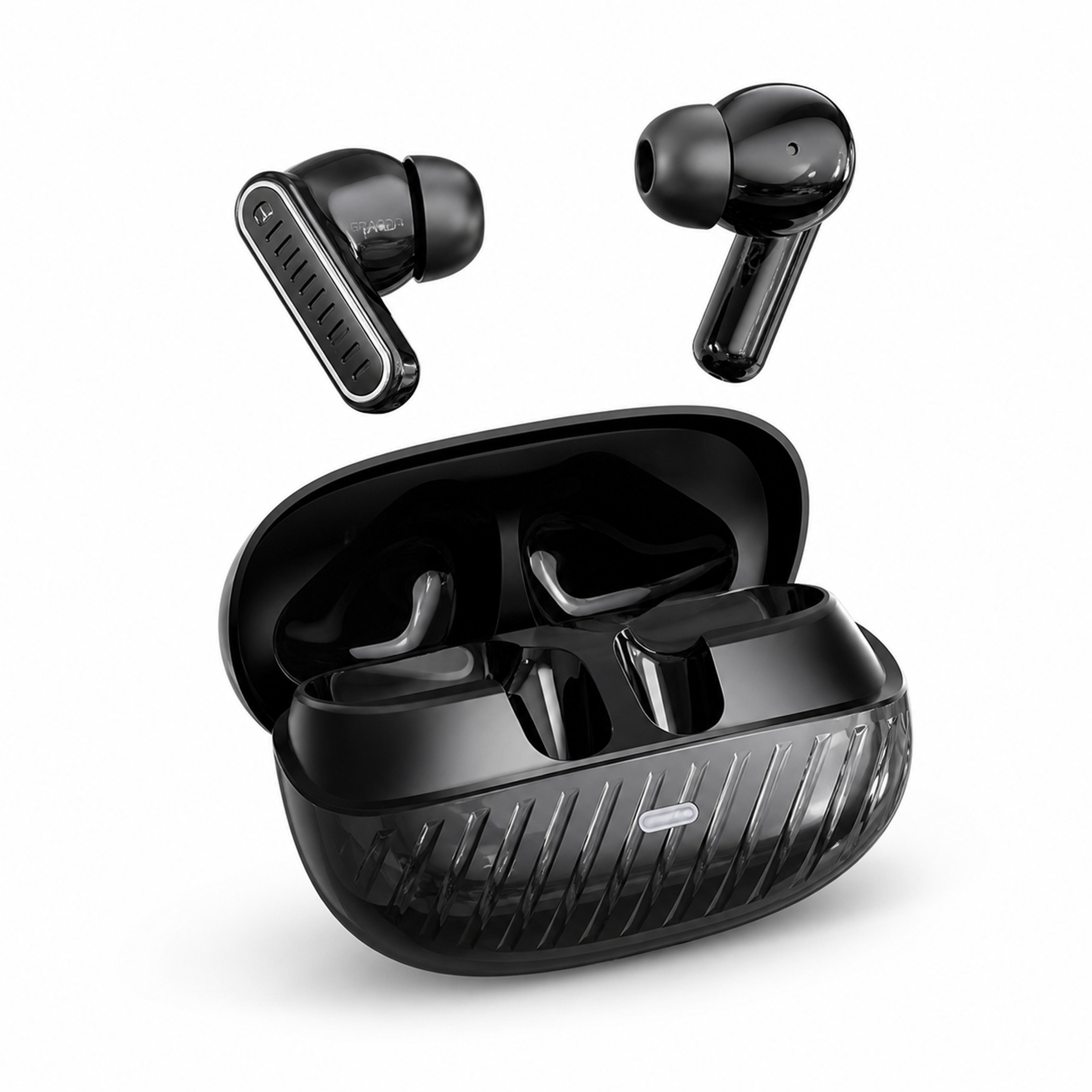 tws wireless bluetooth earbuds with noise cancelling mic for gaming, sports and music
