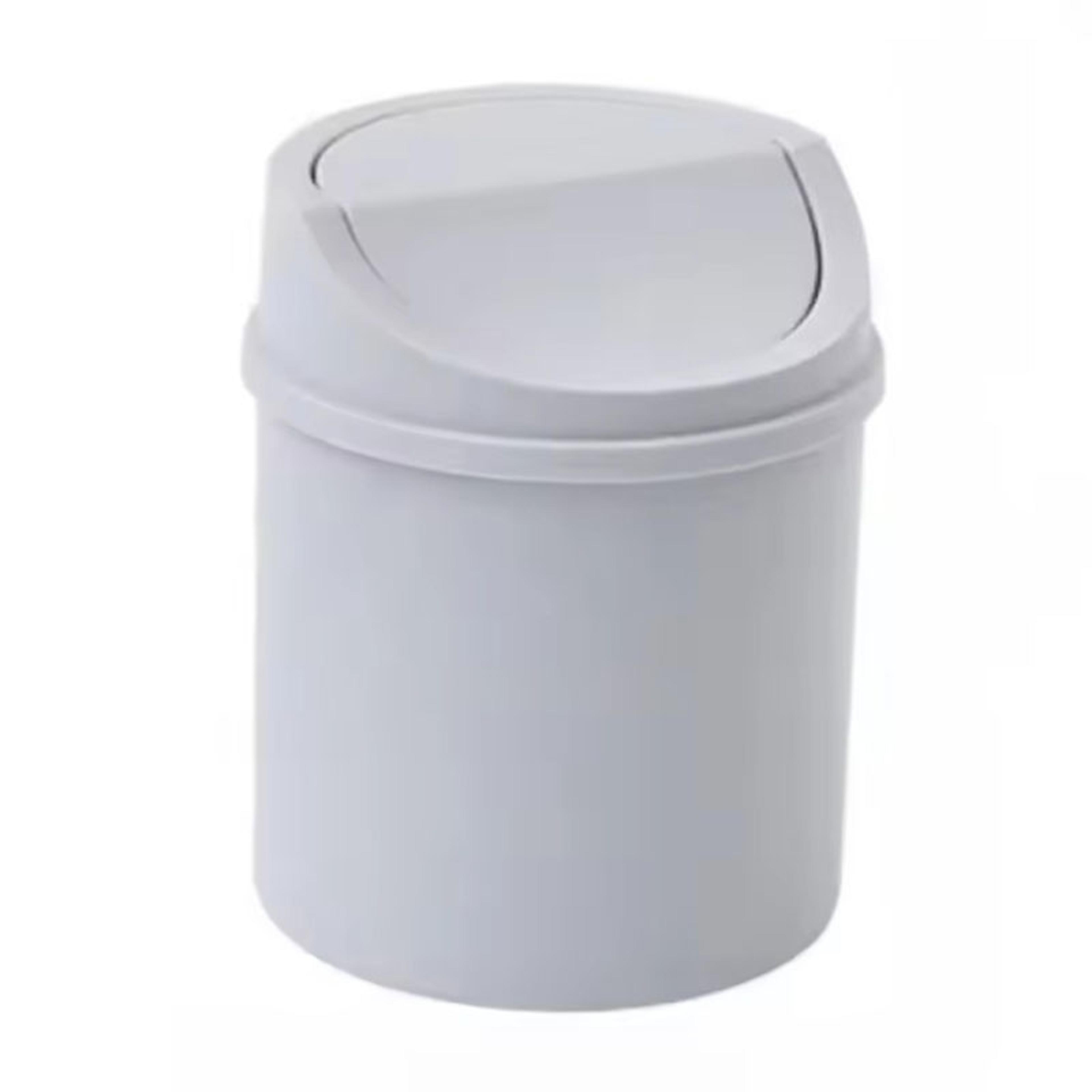 mini desktop trash can with lid compact tabletop waste bin for office and coffee bar