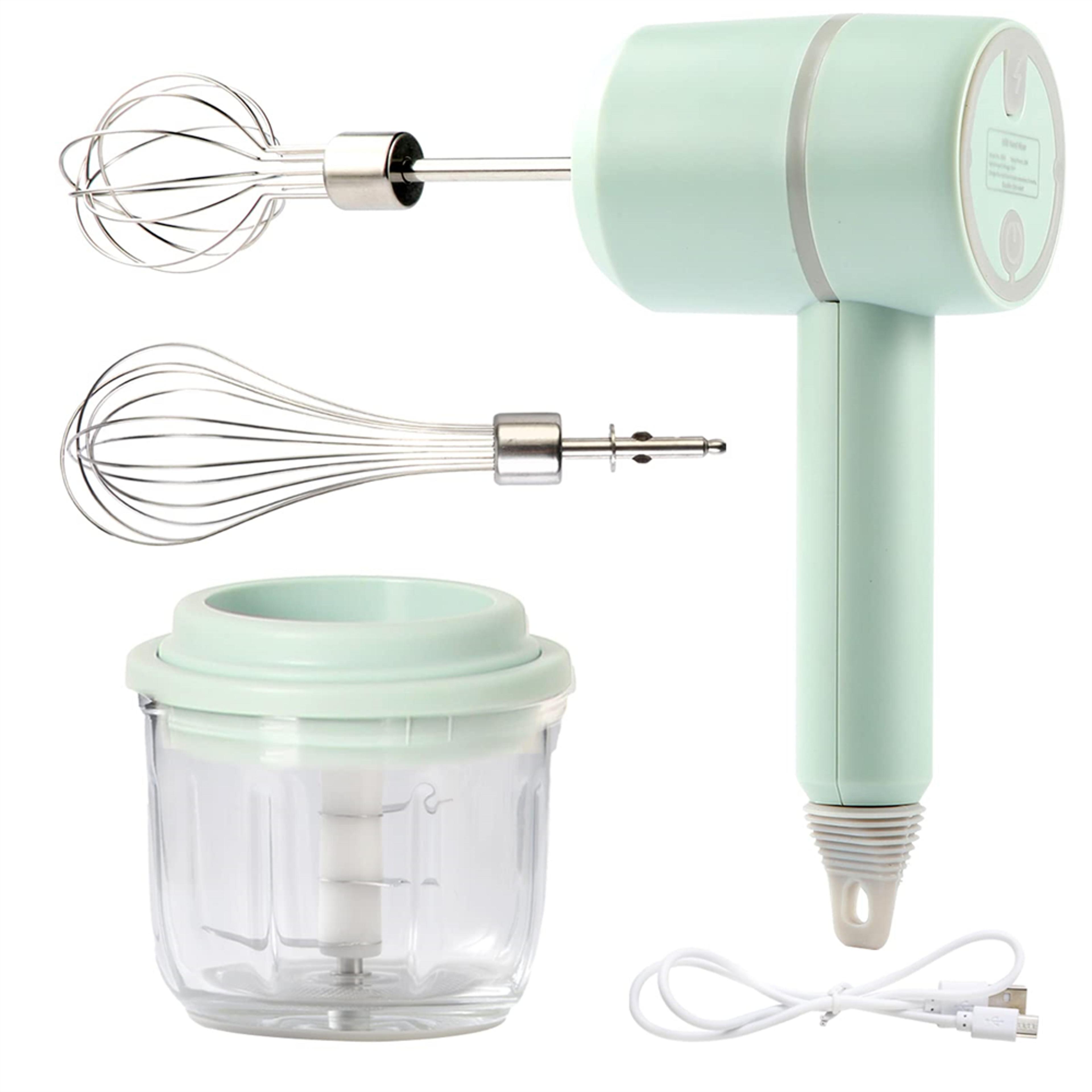 portable electric hand mixer milk frother and egg beater for coffee and baking