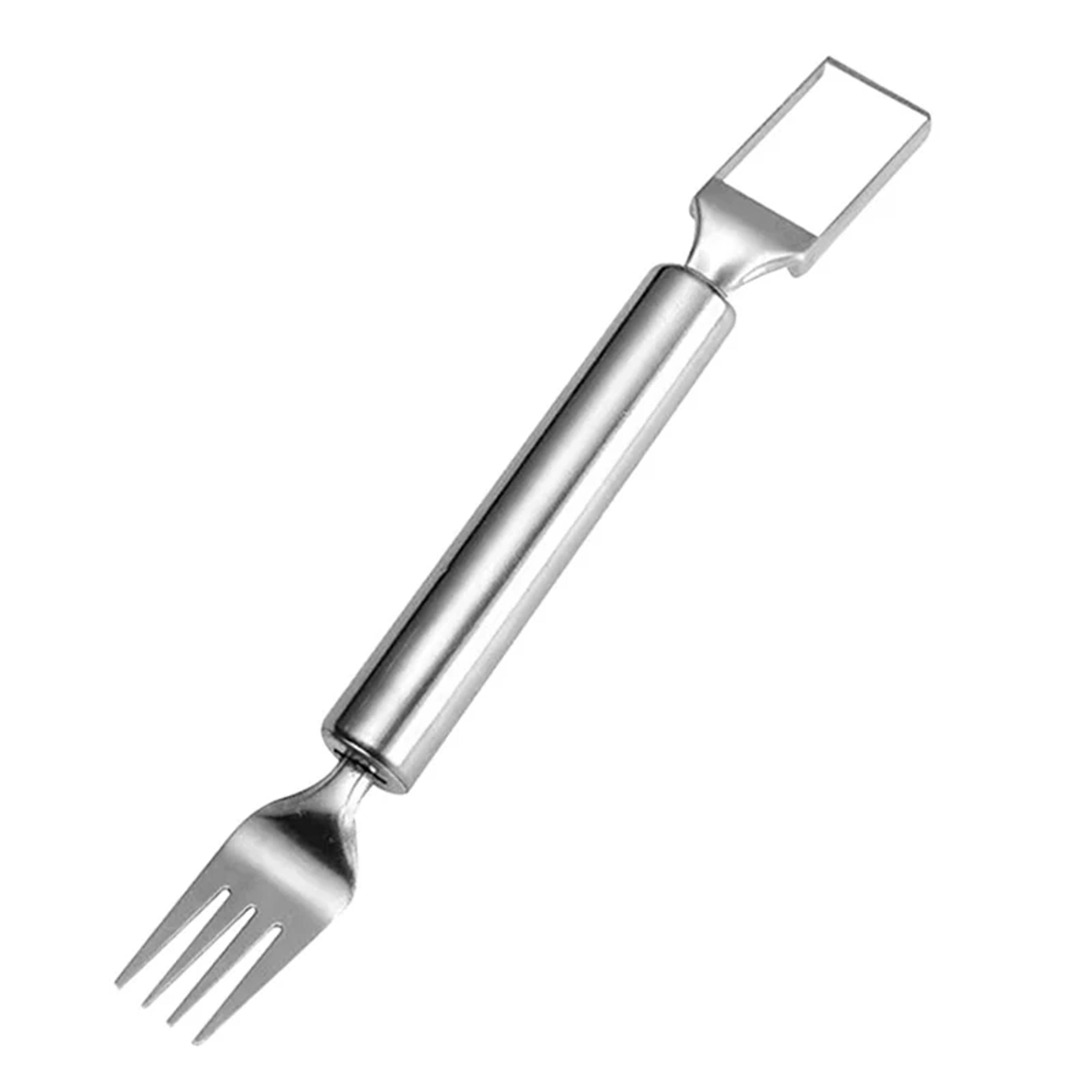 watermelon slicer and fork stainless steel fruit cutter for quick melon cubes