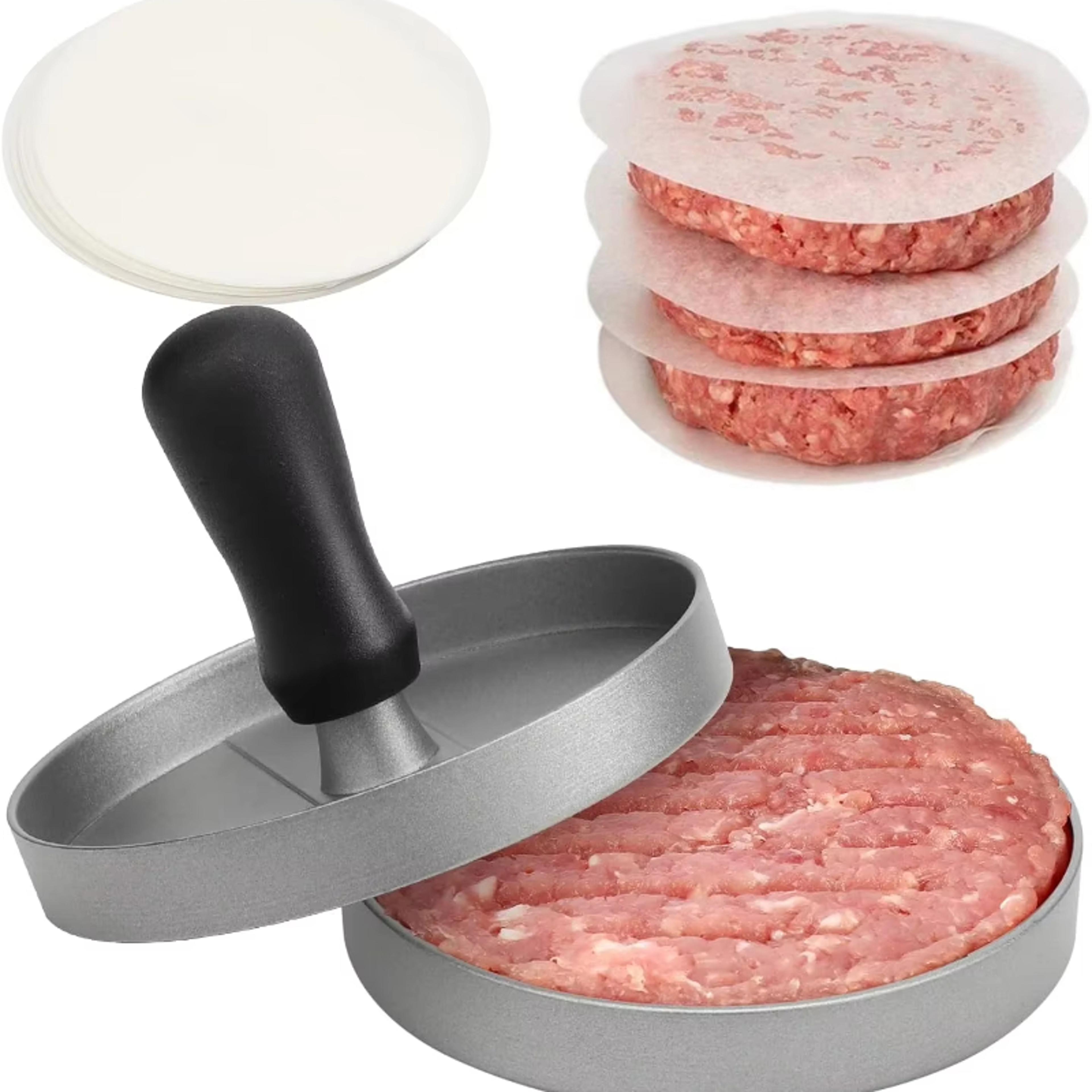 non stick aluminum burger press and hamburger patty maker for bbq grilling