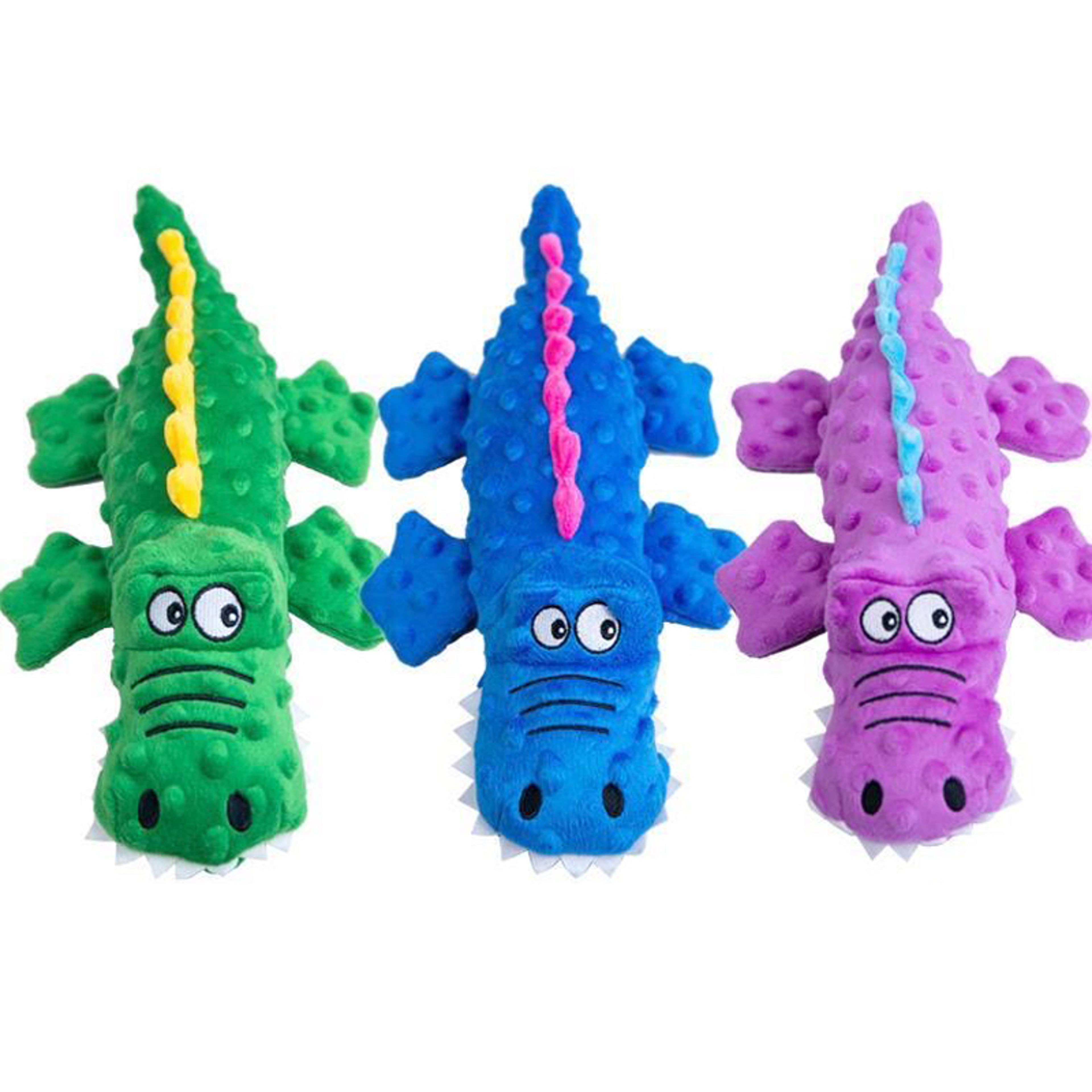 crocodile squeaky dog toy soft plush chew toy for interactive play