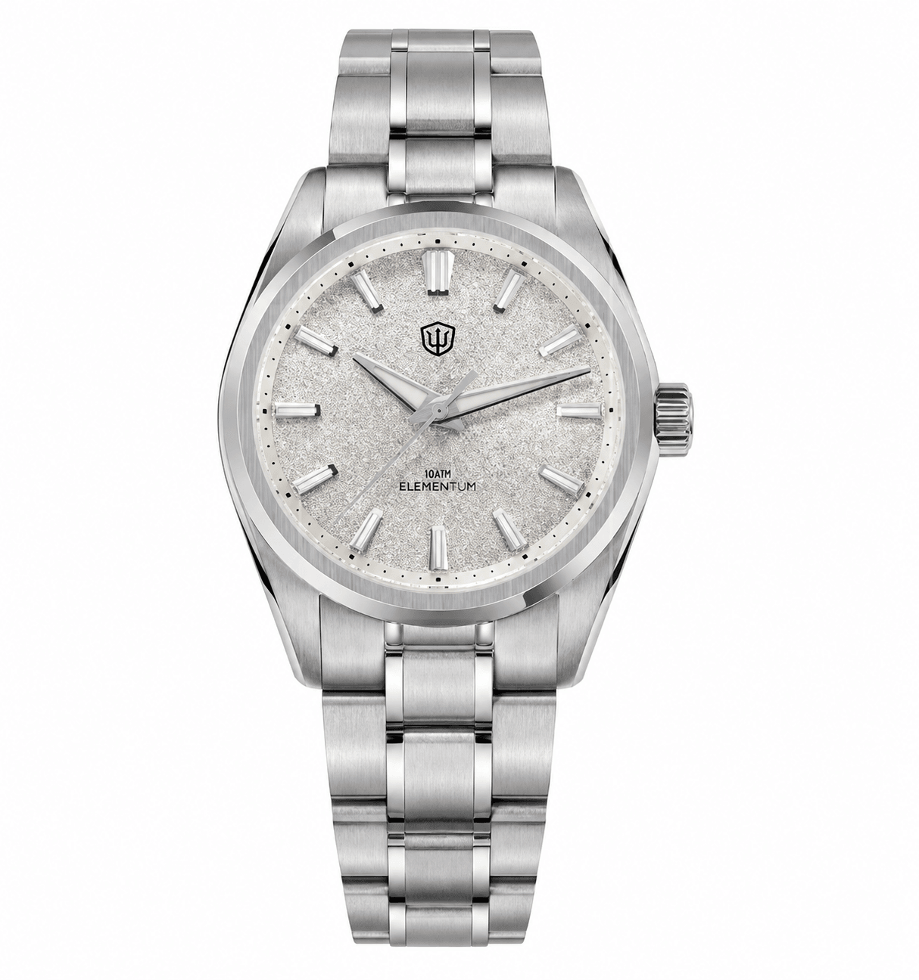 ice crack dial sapphire quartz watch
