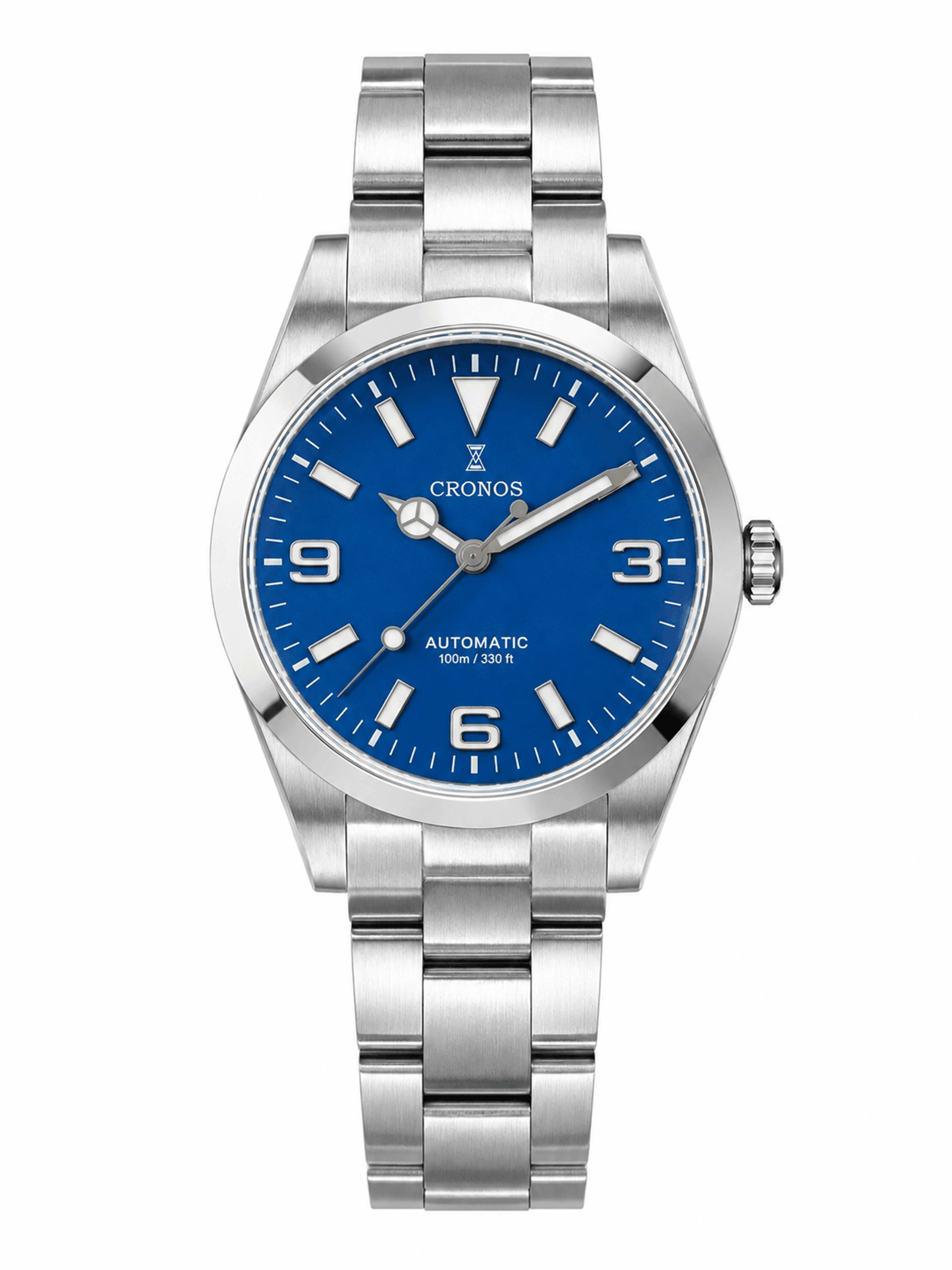 automatic dive watch with movement and sapphire crystal
