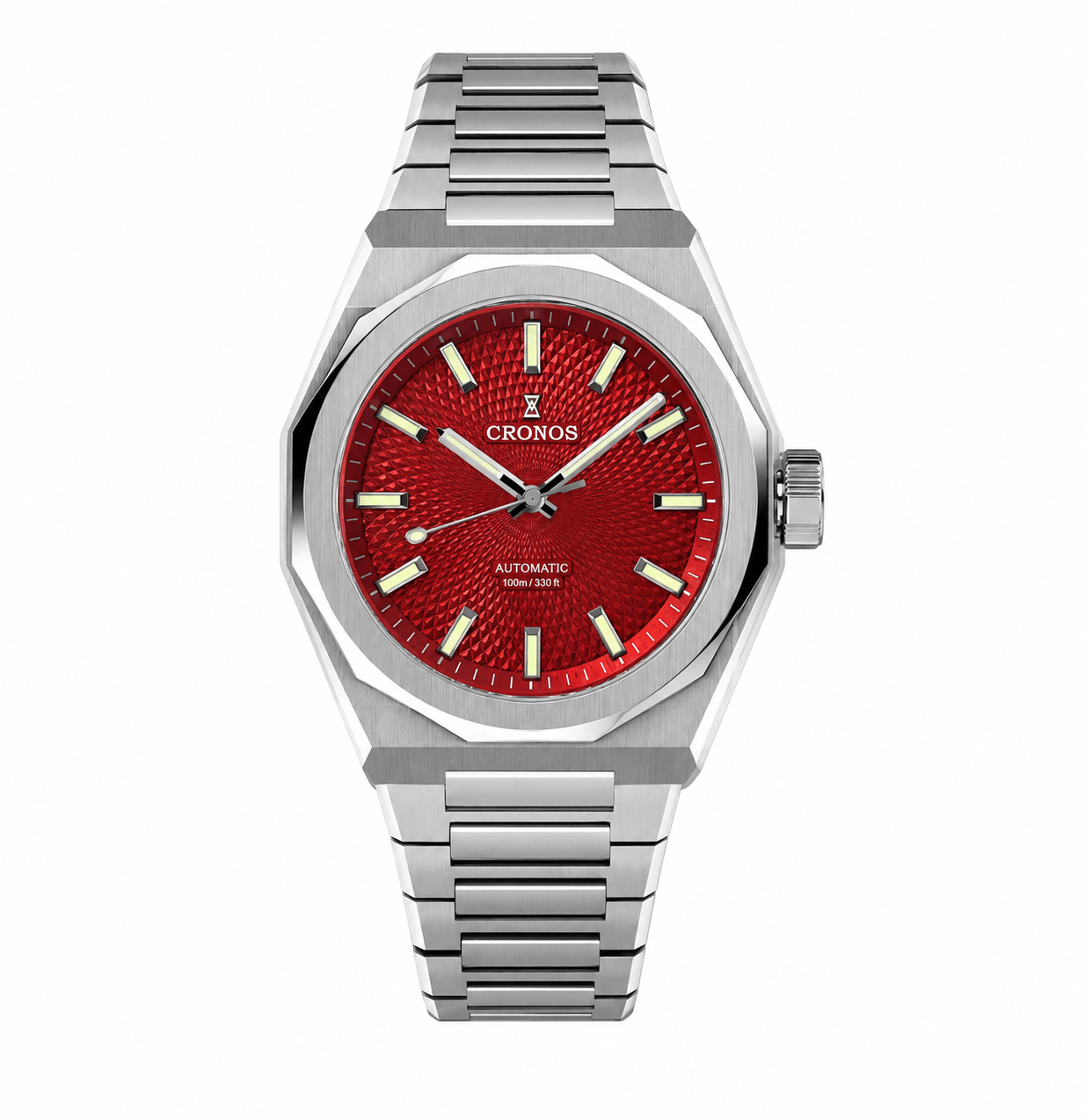 automatic dive watch with miyota perlage dial