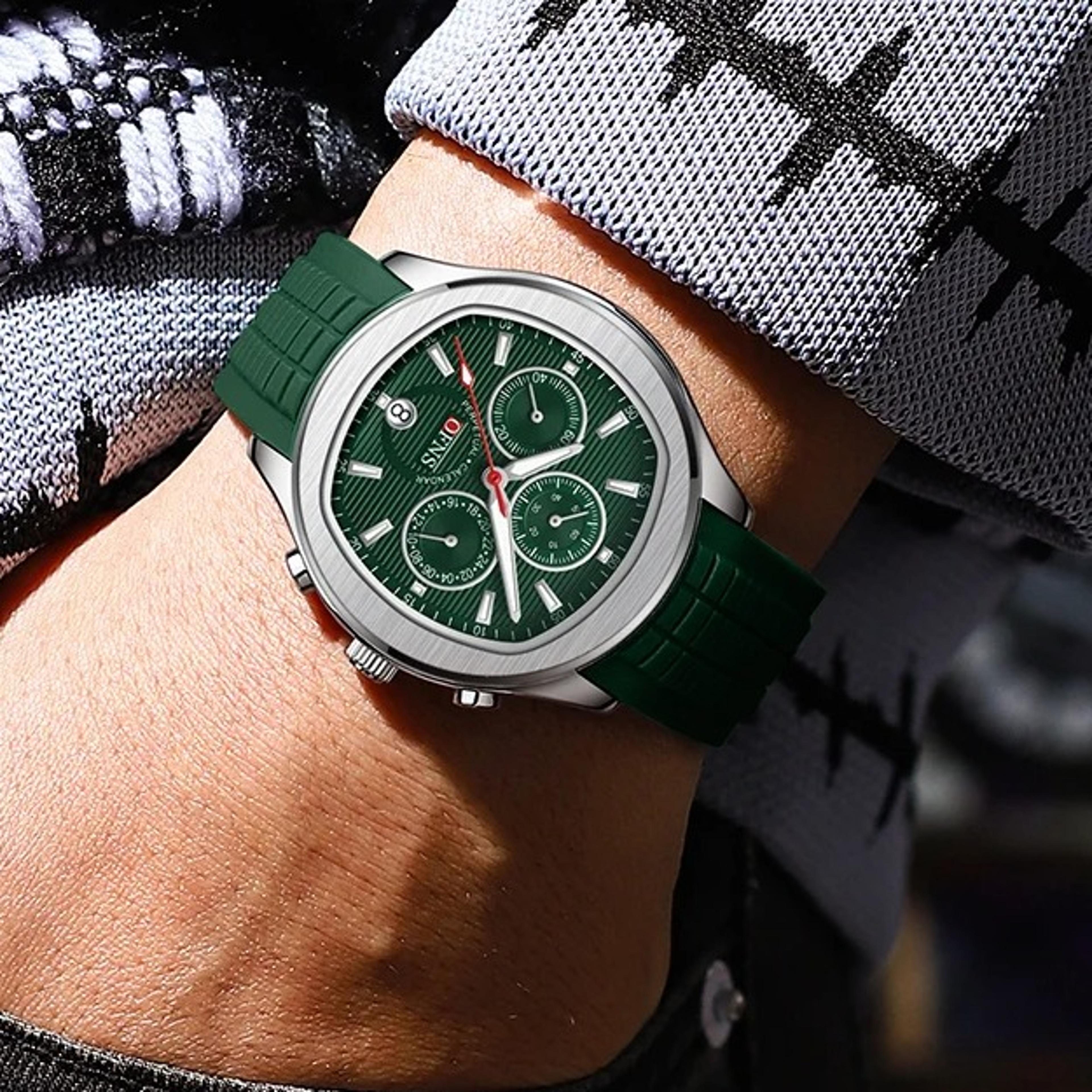 mens quartz watch waterproof luminous chronograph